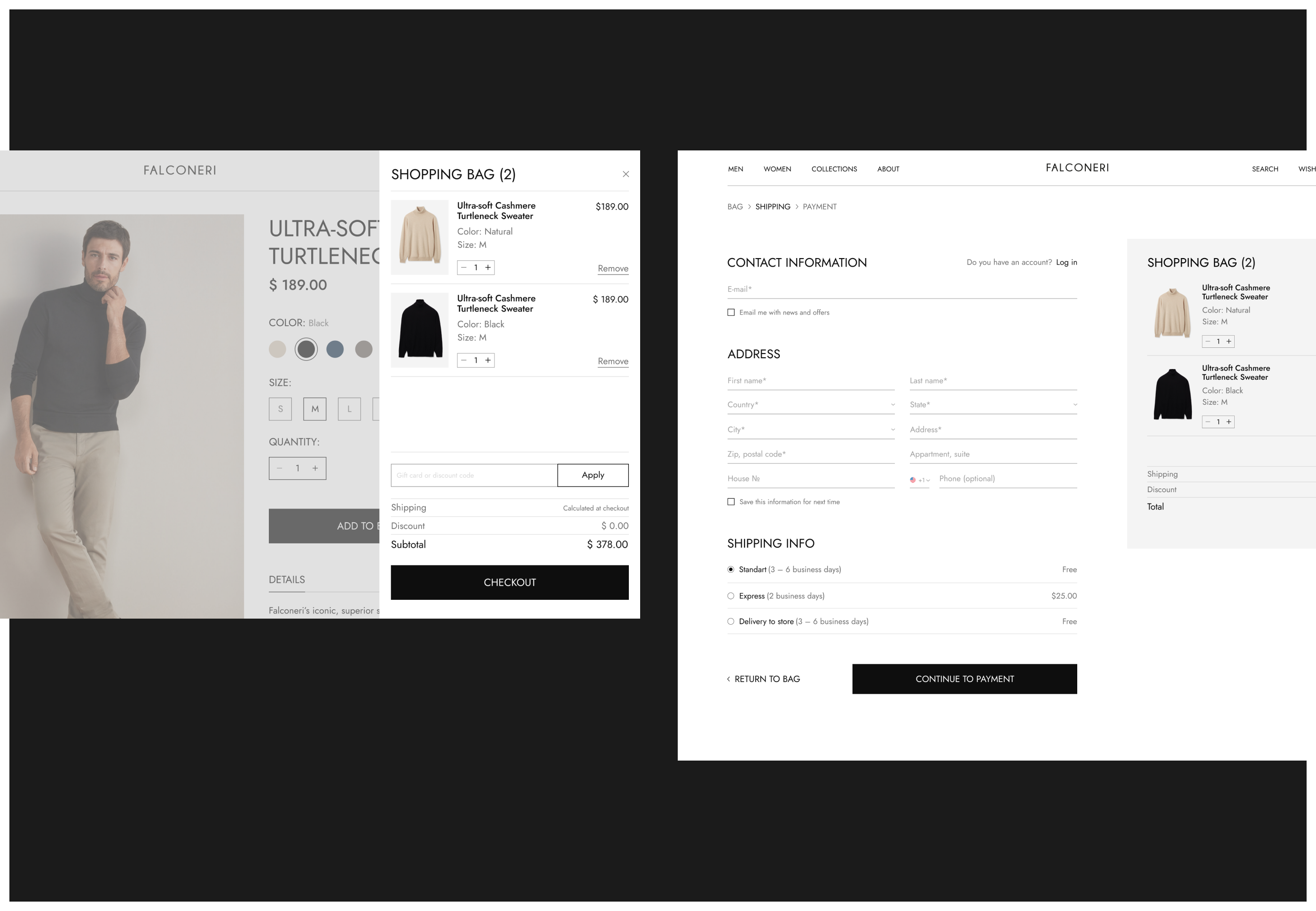 Falconeri / E-commerce — Изображение №9 — Интерфейсы, Брендинг на Dprofile