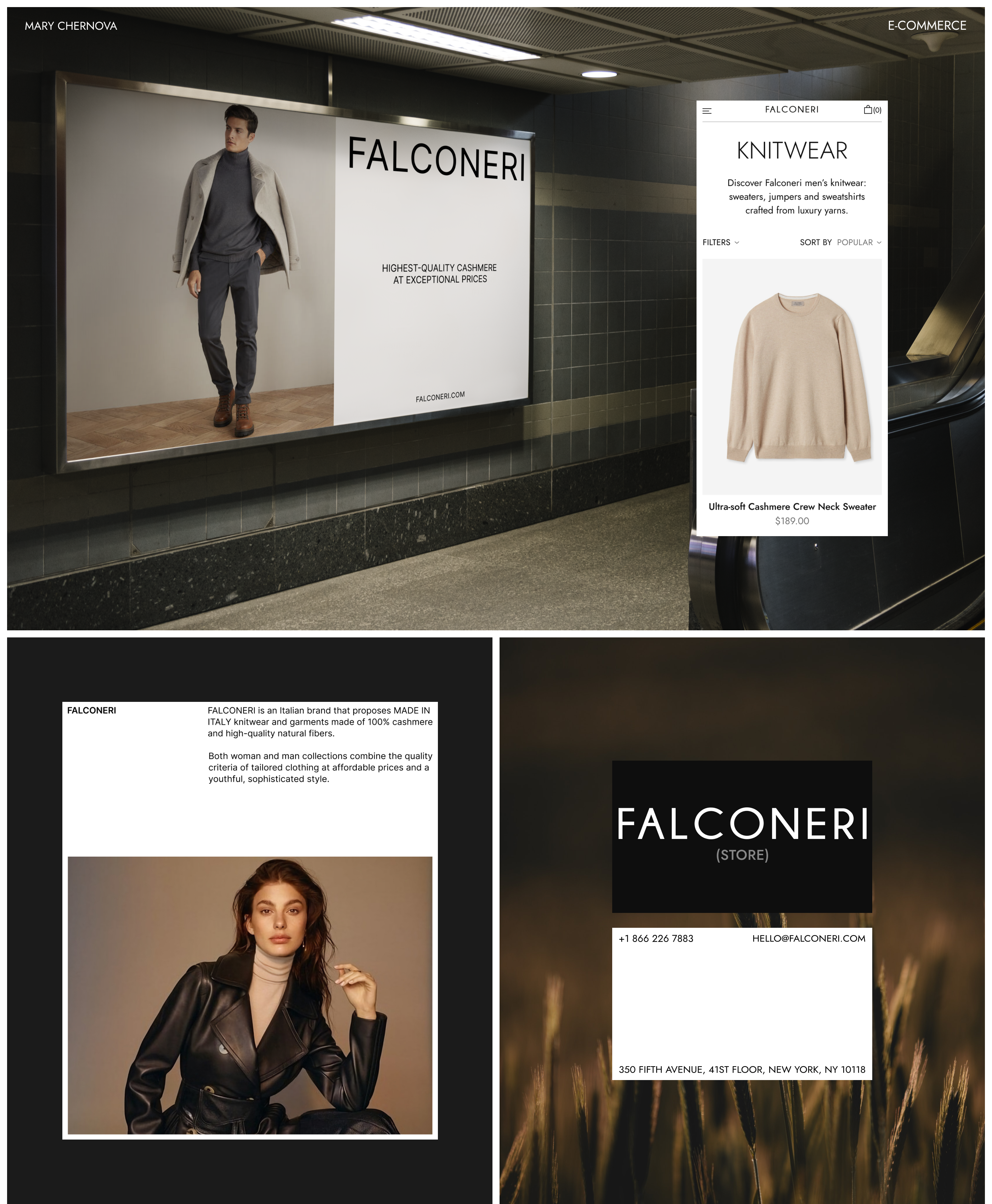 Falconeri / E-commerce — Изображение №1 — Интерфейсы, Брендинг на Dprofile