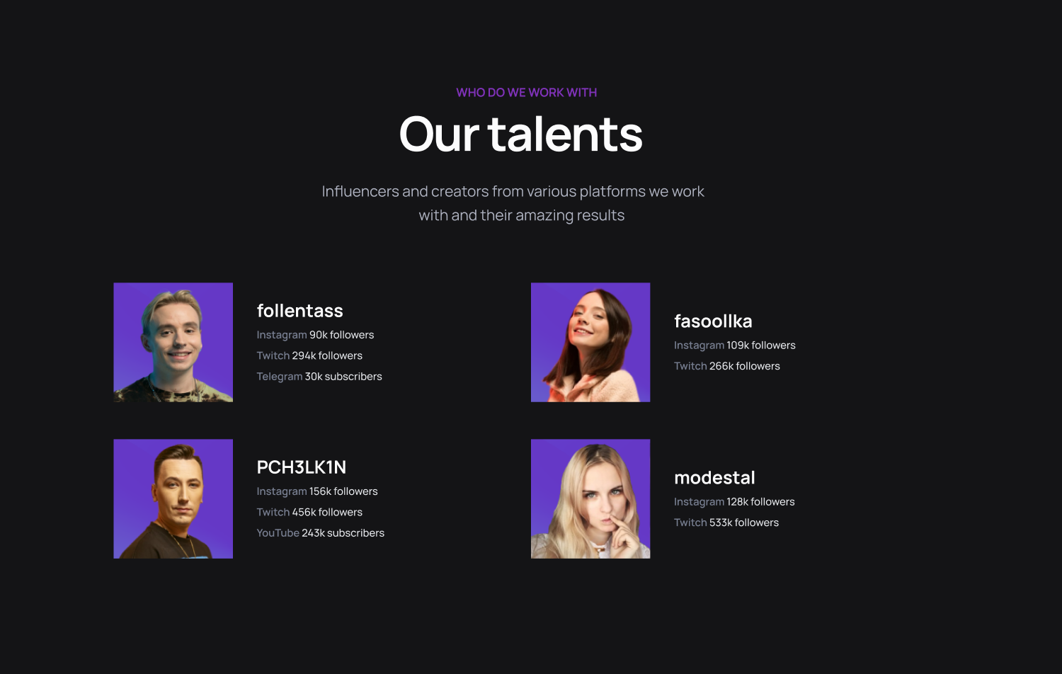 UI Landing Marketing Agency — Изображение №6 — Интерфейсы, Брендинг на Dprofile