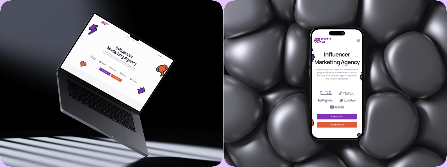 UI Landing Marketing Agency — Изображение №2 — Интерфейсы, Брендинг на Dprofile