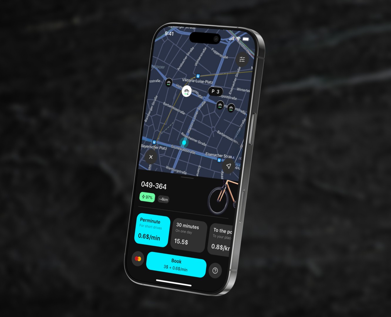UX/UI Rental Bikes App — Интерфейсы на Dprofile