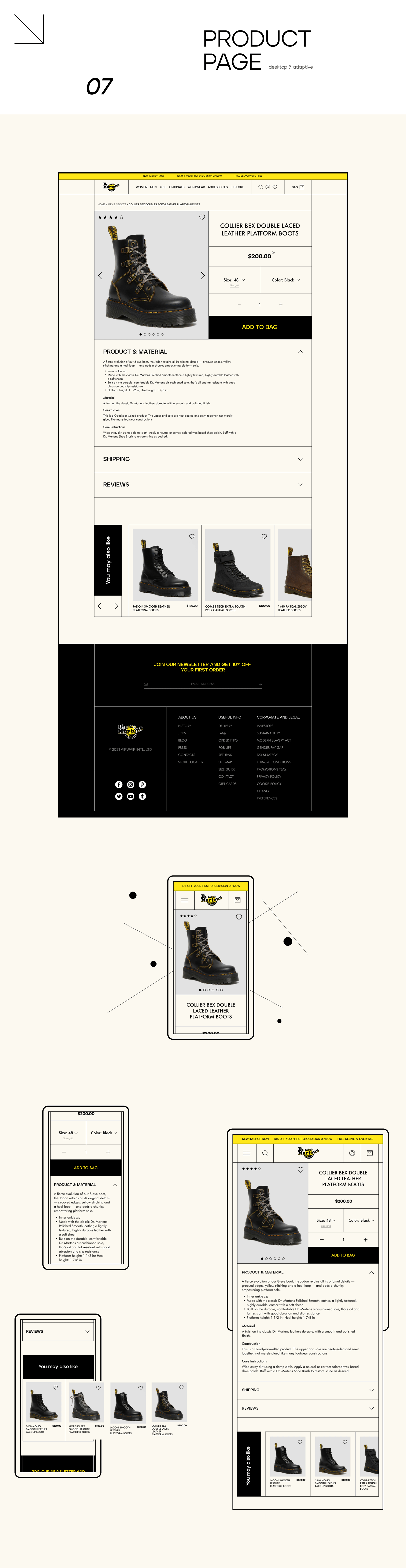 DR. MARTENS / E-COMMERCE WEB REDESIGN — Изображение №10 — Интерфейсы на Dprofile