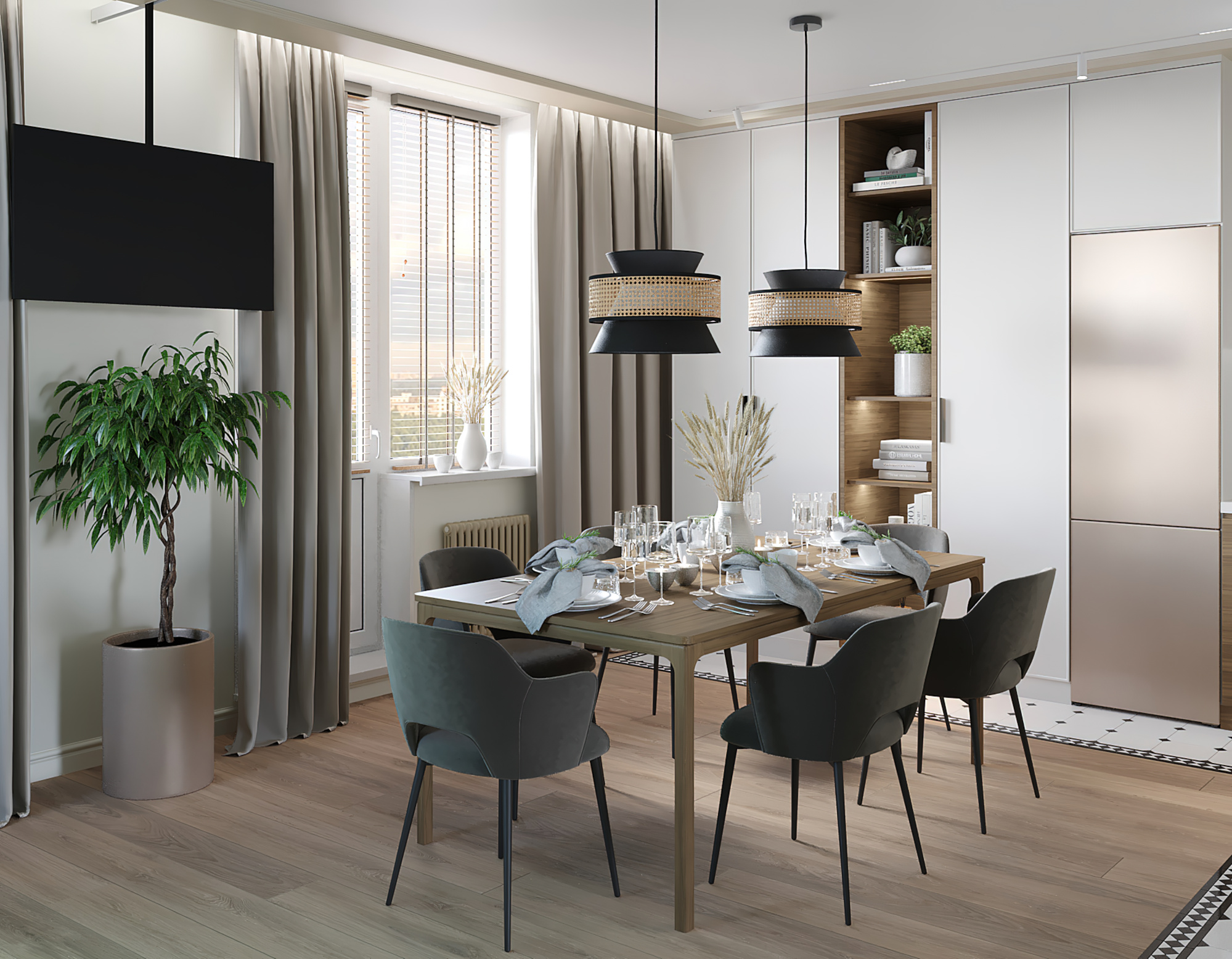 Визуализация квартиры в Санкт-Петербурге. — Изображение №7 — 3D на Dprofile