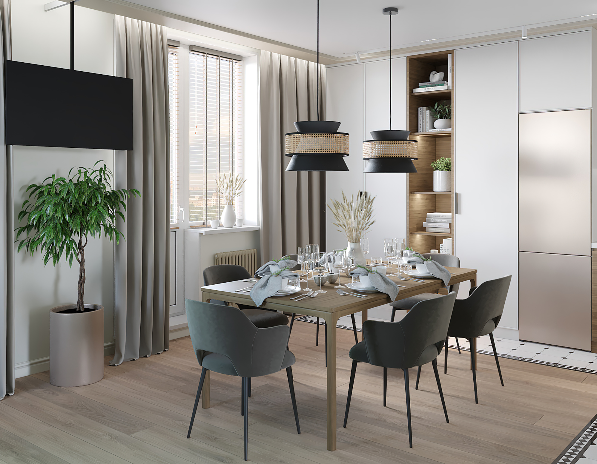 Визуализация квартиры в Санкт-Петербурге. — Изображение №3 — 3D на Dprofile