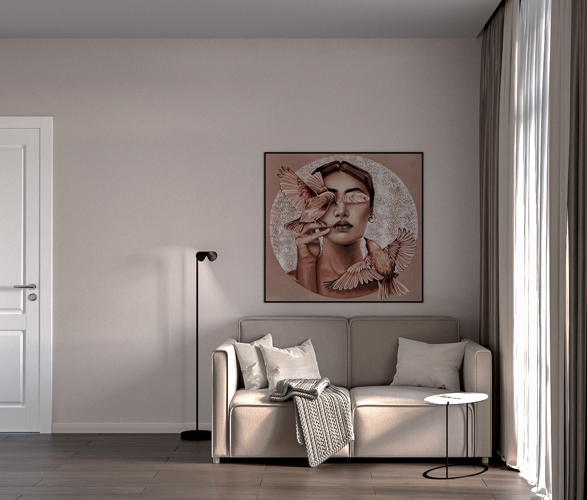 Визуализация интерьера квартиры. — Изображение №1 — 3D на Dprofile