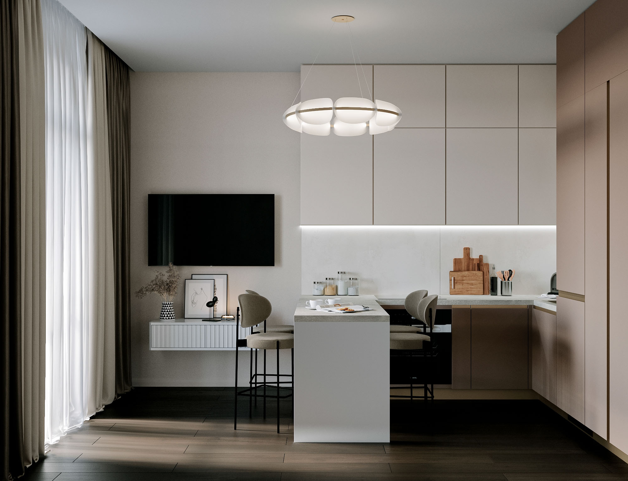 Визуализация интерьера квартиры. — Изображение №4 — 3D на Dprofile