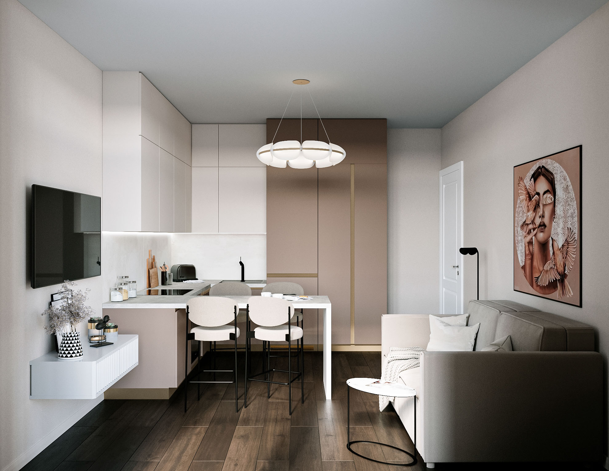 Визуализация интерьера квартиры. — Изображение №3 — 3D на Dprofile