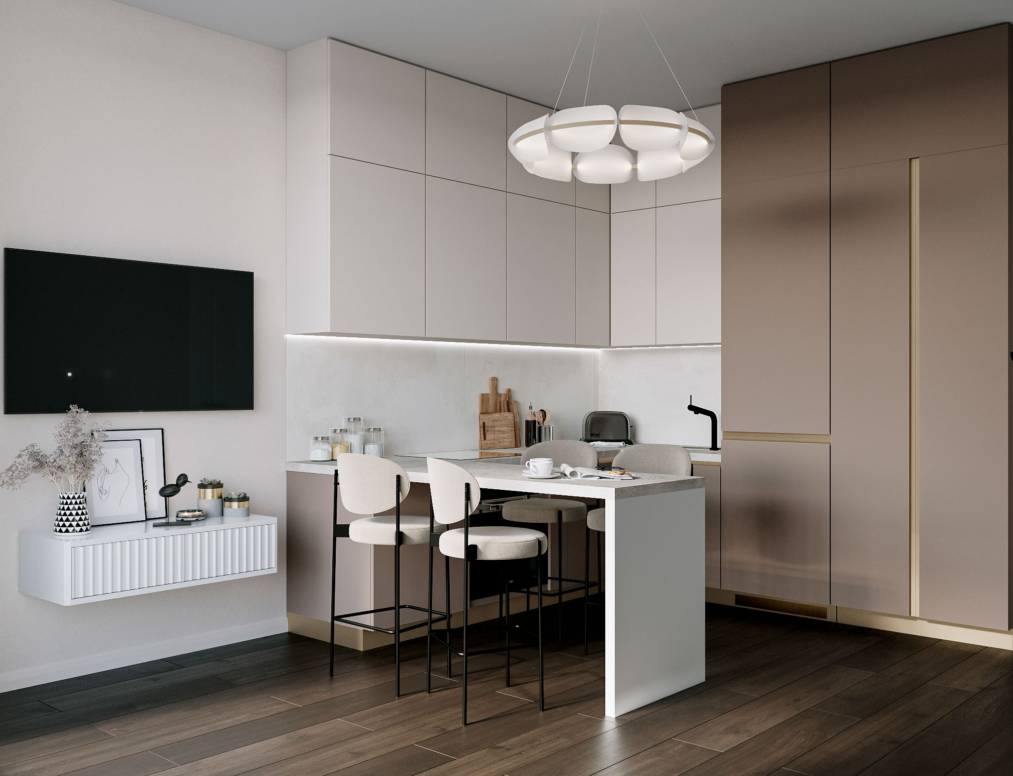 Визуализация интерьера квартиры. — Изображение №2 — 3D на Dprofile