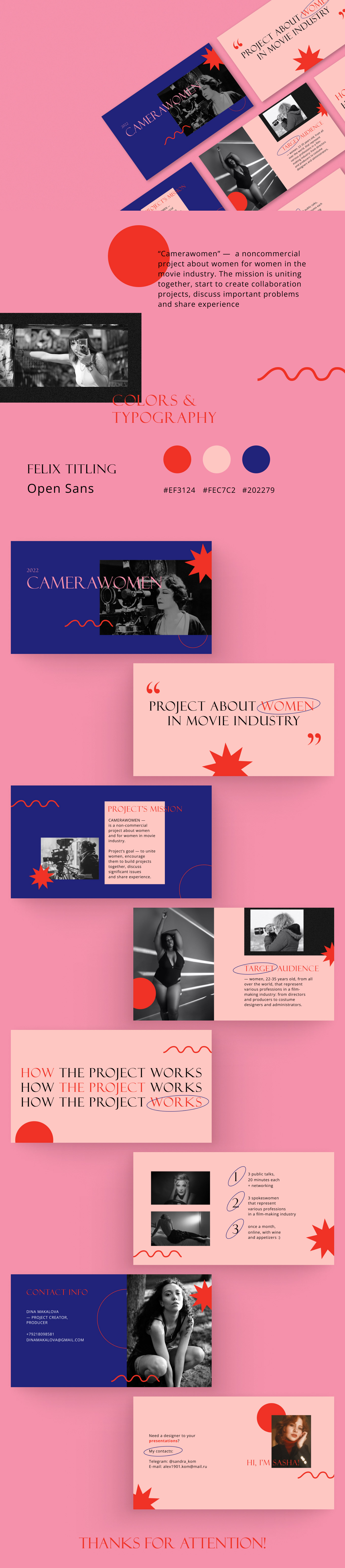 Pitch deсk | Camerawomen — Изображение №1 — Интерфейсы на Dprofile