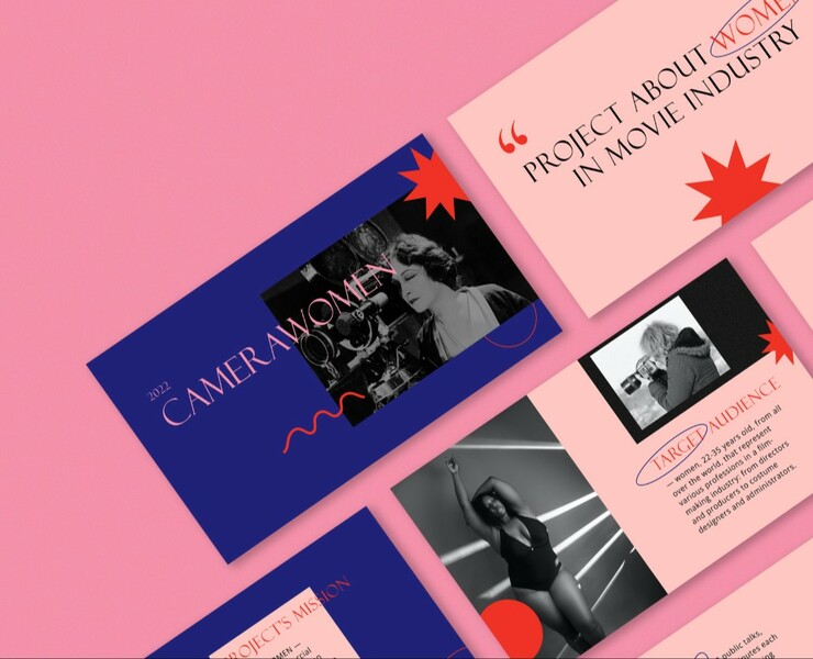 Pitch deсk | Camerawomen — Интерфейсы на Dprofile
