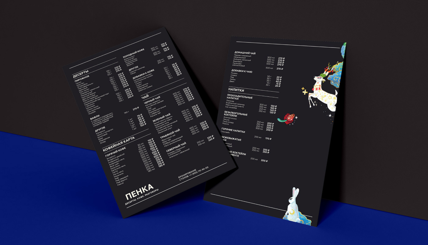 Меню для кафе Пенка — Изображение №5 — Брендинг на Dprofile
