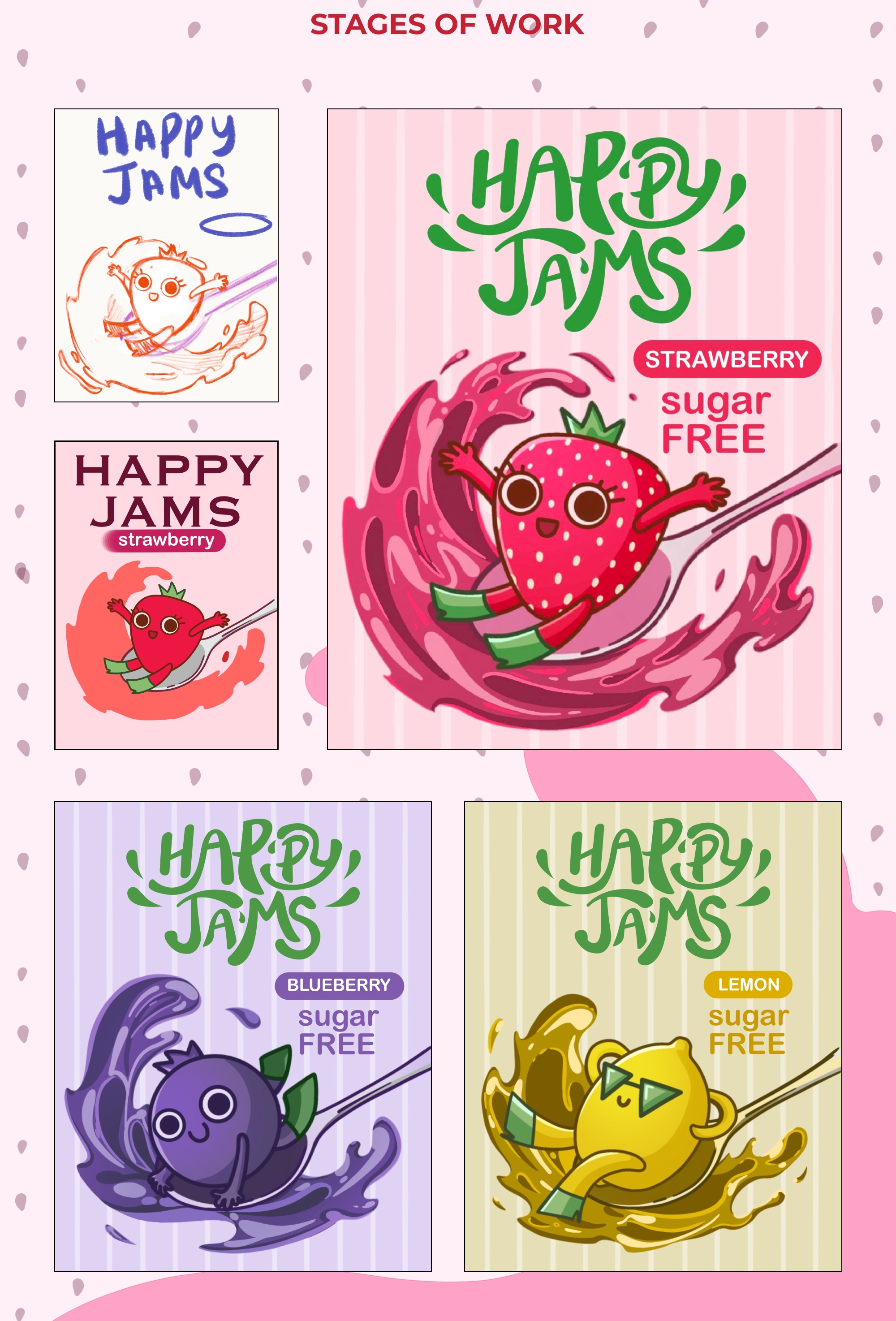 Packaging Design for HappyJams — Изображение №4 — Брендинг, Иллюстрация на Dprofile