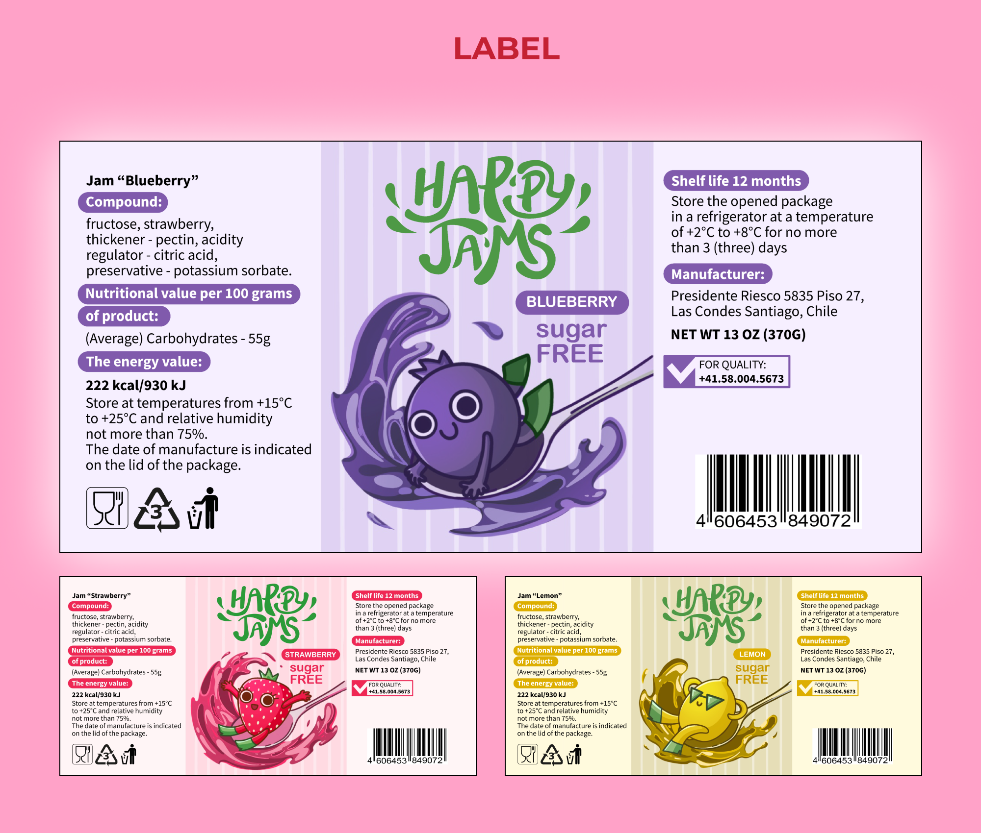 Packaging Design for HappyJams — Изображение №6 — Брендинг, Иллюстрация на Dprofile