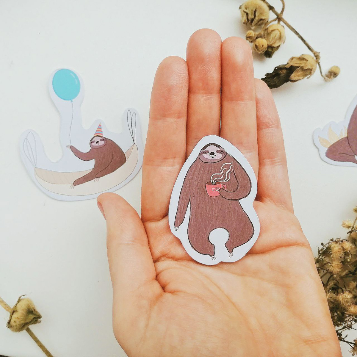 Sloth stickers — Изображение №7 — Иллюстрация на Dprofile