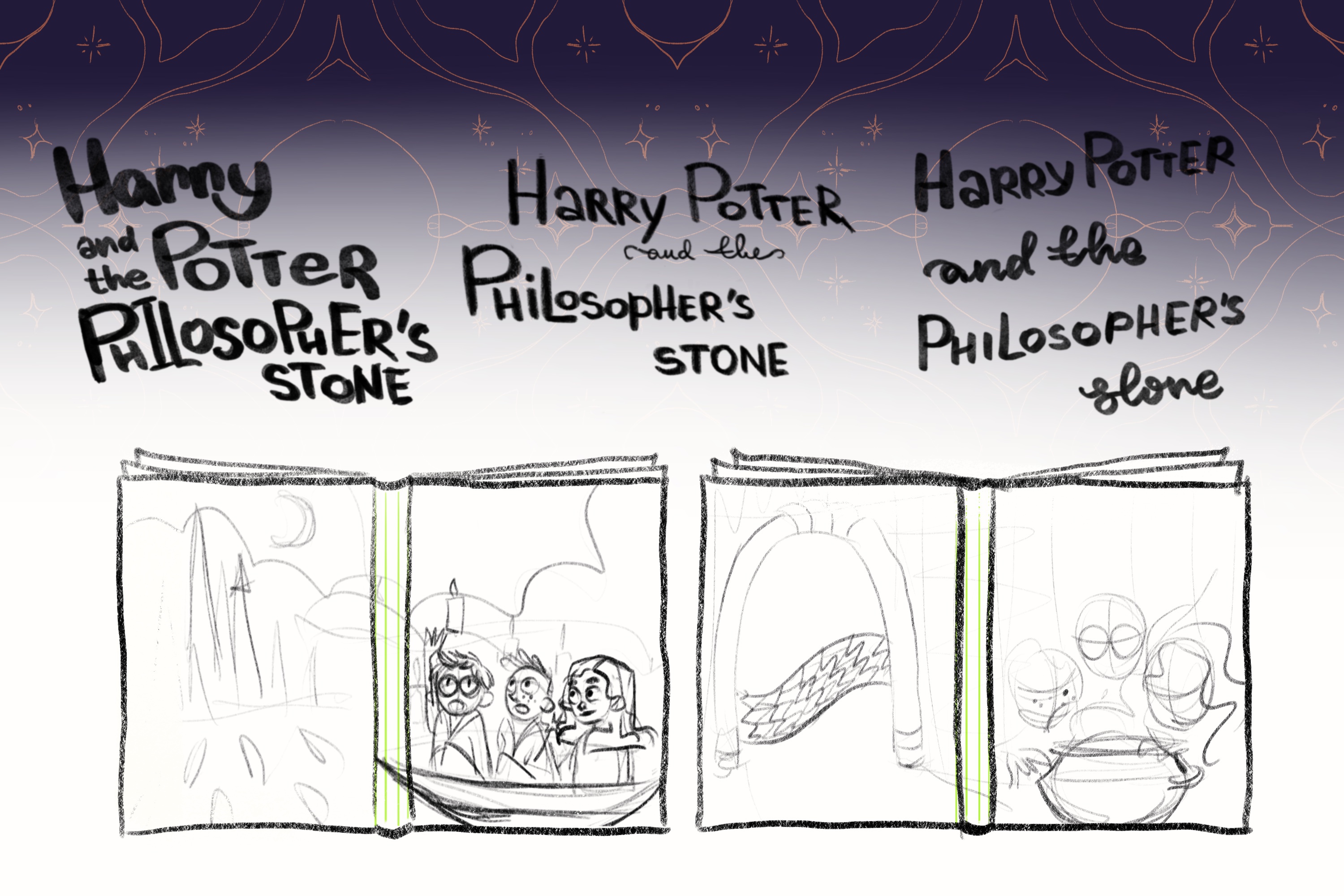 Book cover illustration (Harry Potter,Coraline,Puss) — Изображение №3 — Иллюстрация на Dprofile