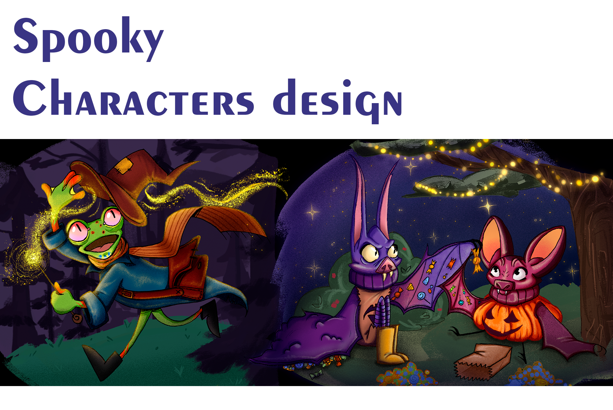 Spooky characters design — Изображение №1 — Брендинг, Иллюстрация на Dprofile