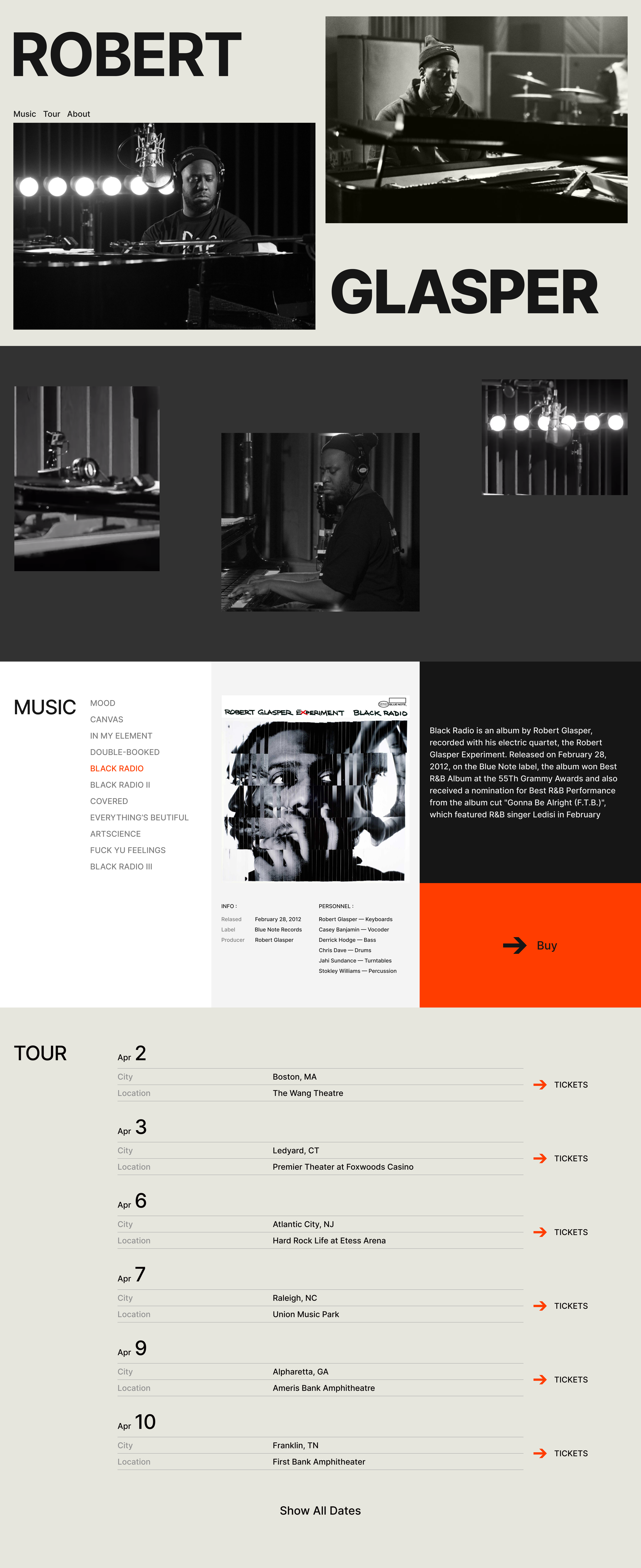 Glasper Landing — Изображение №1 — Интерфейсы на Dprofile