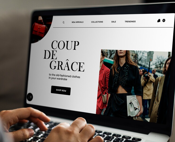Fashion shop landing page — Интерфейсы на Dprofile