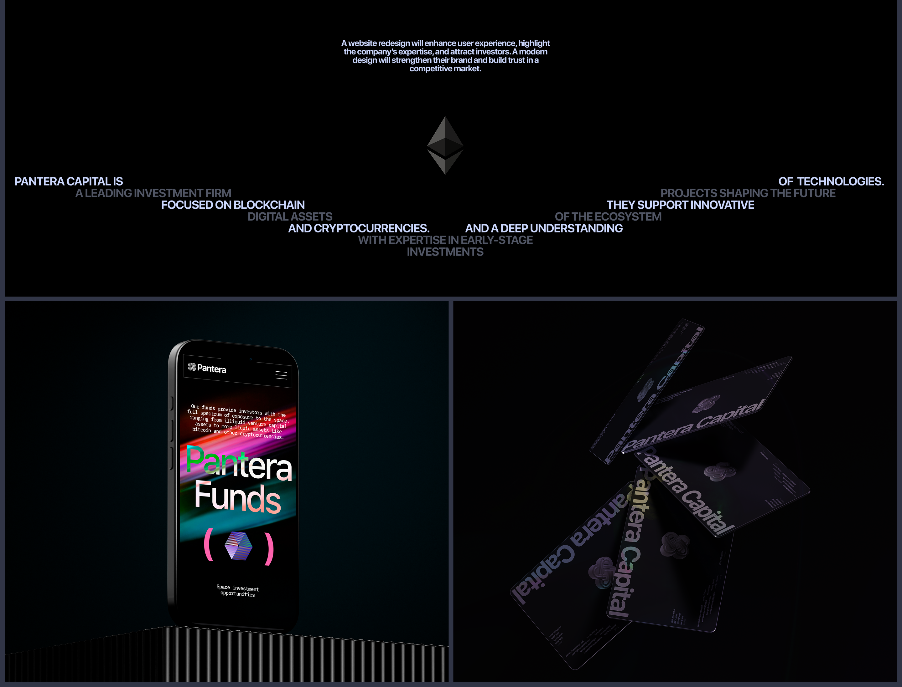 PANTERA CAPITAL | CORPORATE WEBSITE — Изображение №2 — Интерфейсы, Брендинг на Dprofile