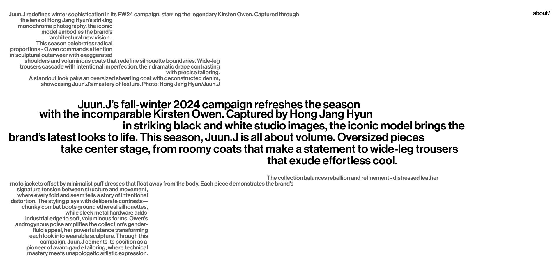POSTERS | JUUN.J FW24 — Изображение №3 — Интерфейсы, Графика на Dprofile