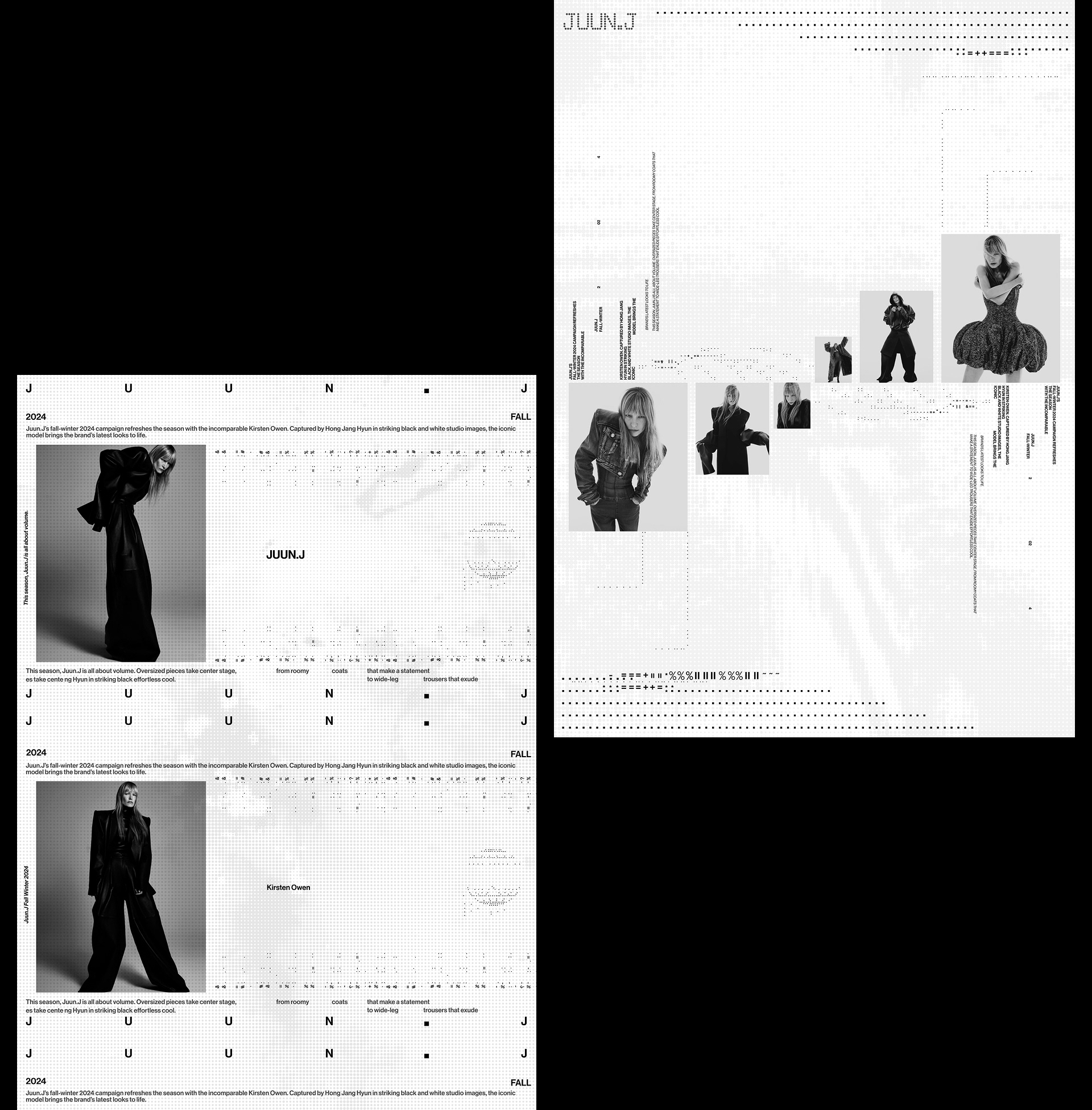 POSTERS | JUUN.J FW24 — Изображение №6 — Интерфейсы, Графика на Dprofile