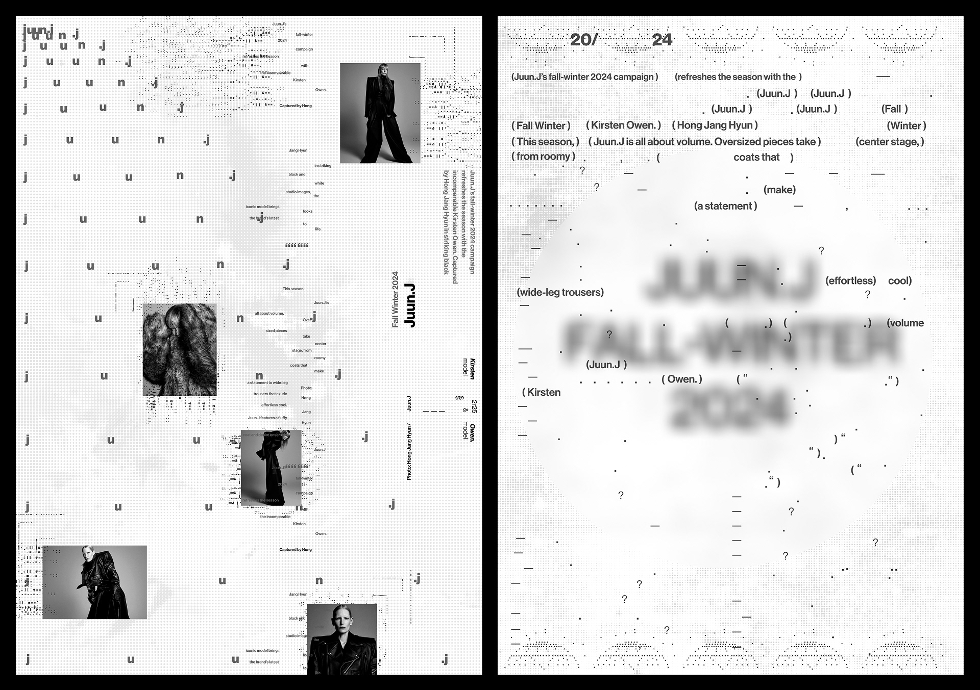 POSTERS | JUUN.J FW24 — Изображение №9 — Интерфейсы, Графика на Dprofile