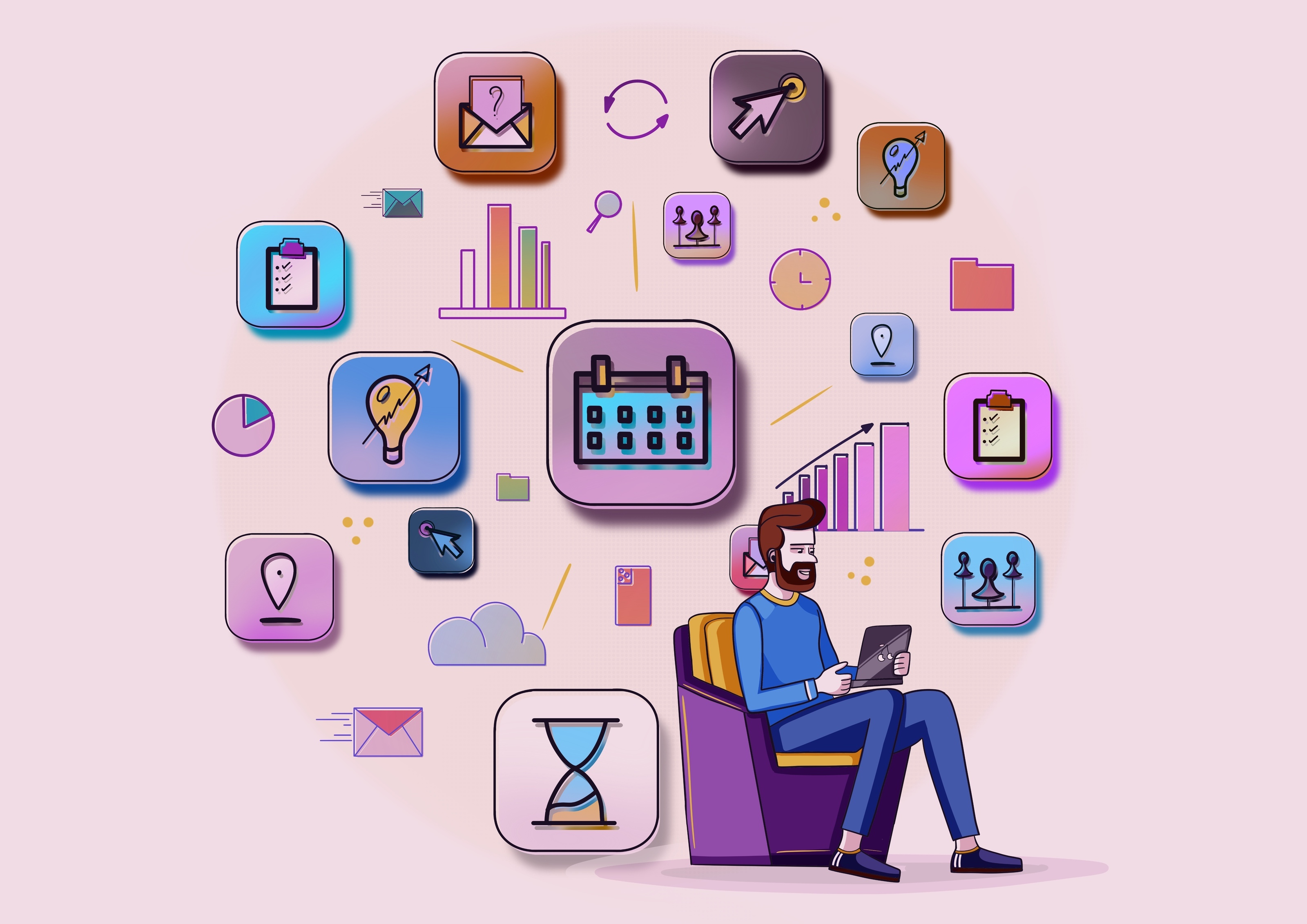 Flat Icons — Изображение №1 — Интерфейсы, Графика на Dprofile