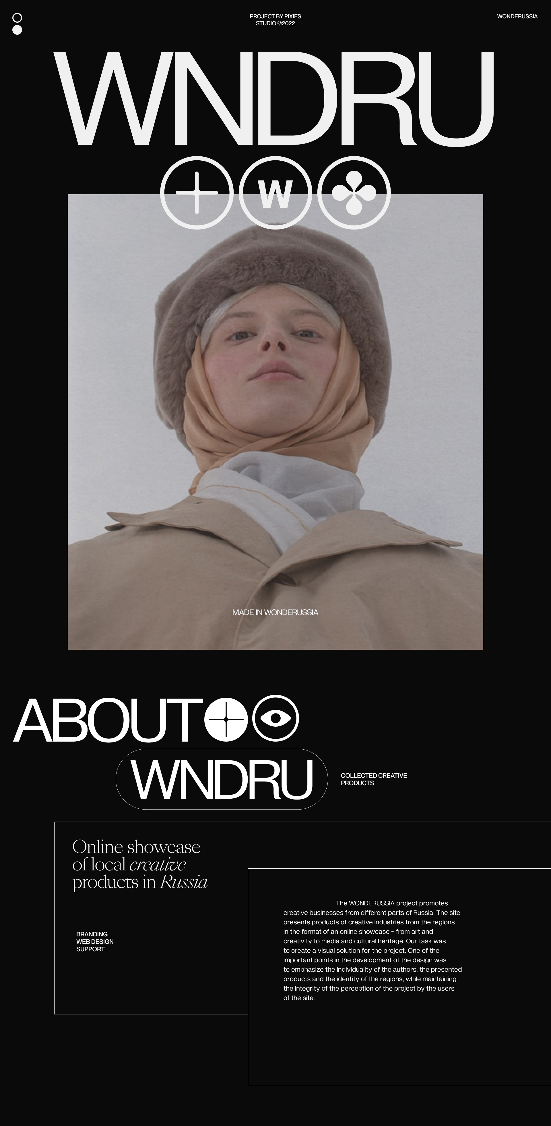 WONDERUSSIA — Изображение №1 — Интерфейсы, Брендинг на Dprofile