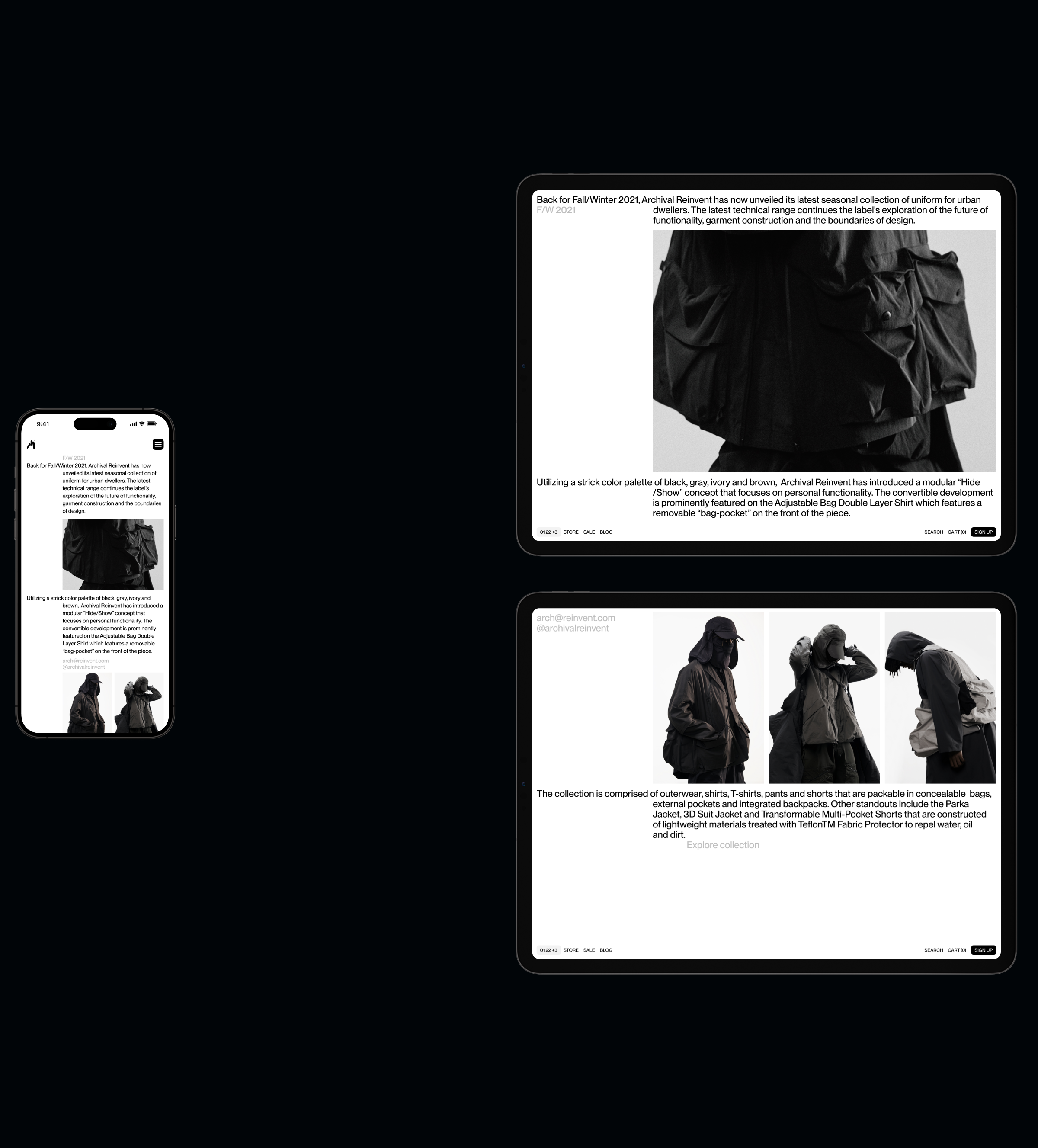 Archival Reinvent E-Commerce Concept — Изображение №4 — Интерфейсы, Графика на Dprofile