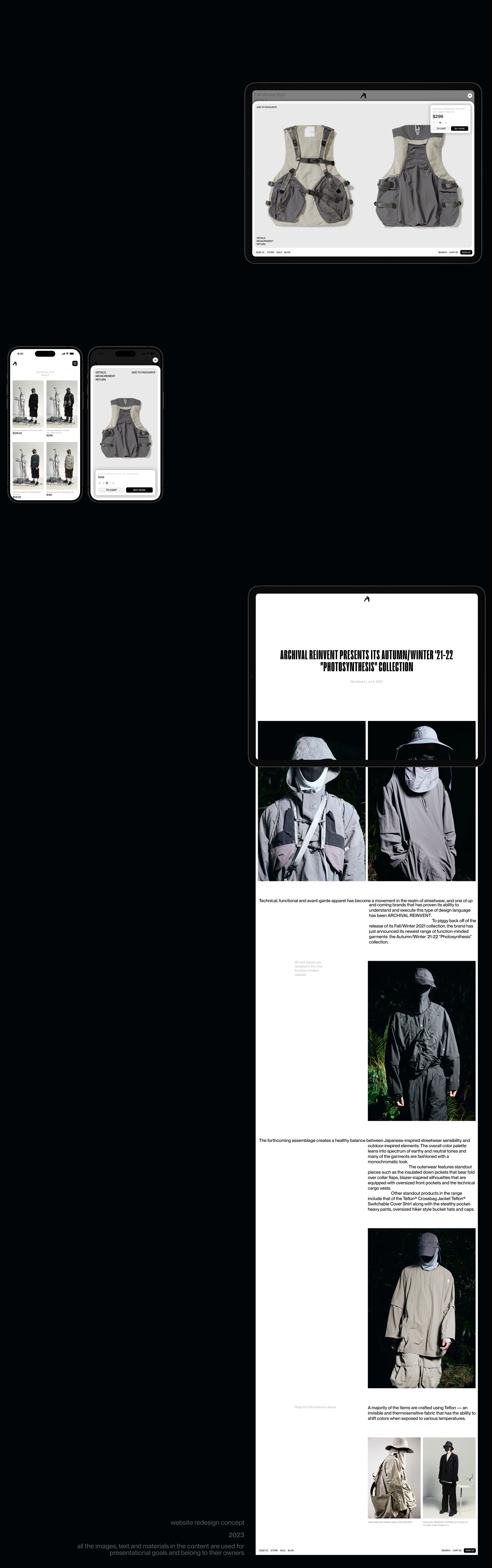 Archival Reinvent E-Commerce Concept — Изображение №6 — Интерфейсы, Графика на Dprofile