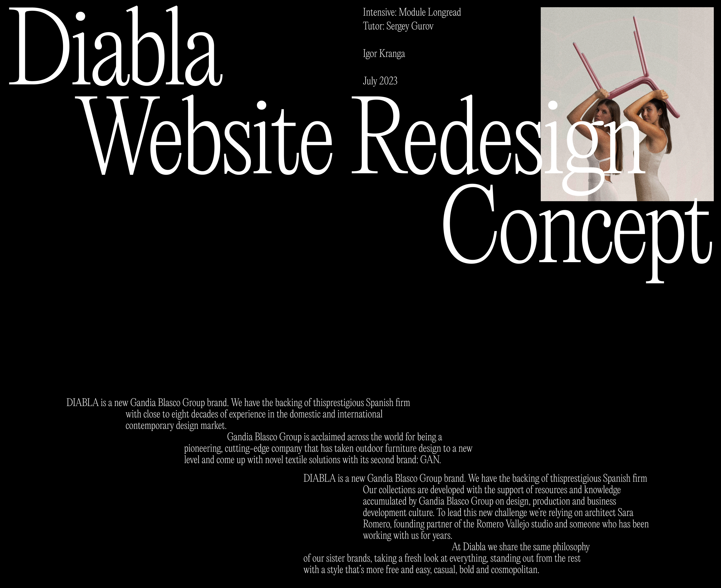 Diabla. E-Commerce Redesign Concept — Изображение №1 — Интерфейсы, Графика на Dprofile