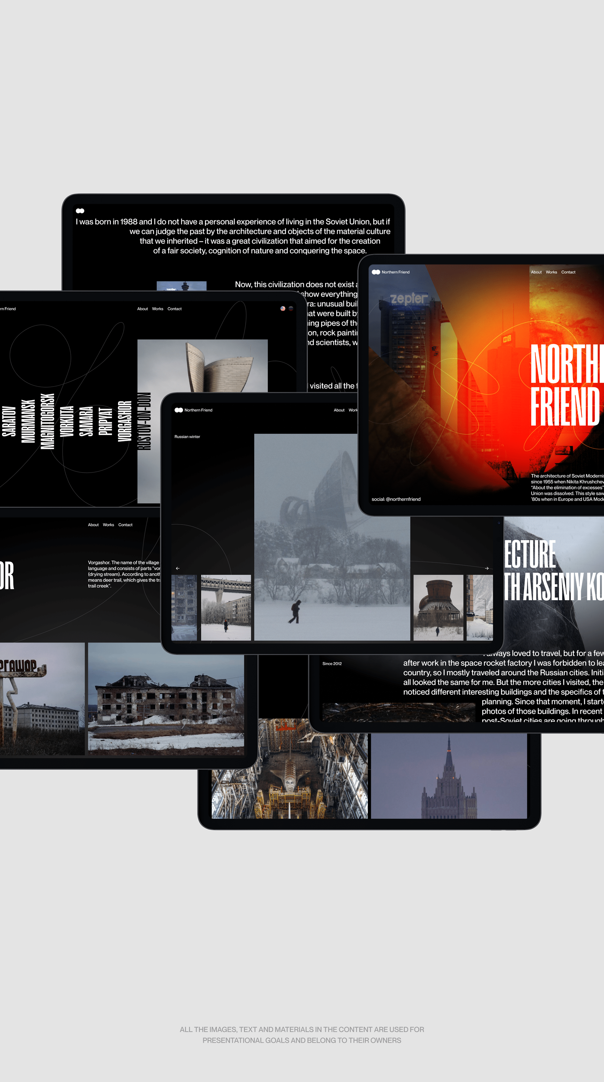 Northern Friend. Personal Portfolio Website Concept — Изображение №7 — Интерфейсы, Графика на Dprofile