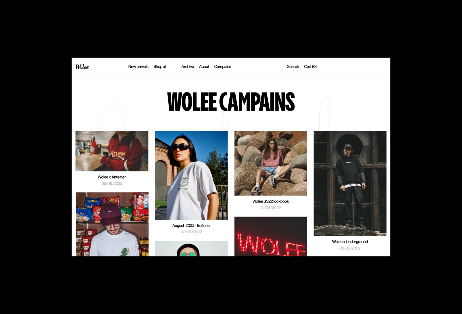 Wolee Store. Redesign concept — Изображение №7 — Интерфейсы, Графика на Dprofile