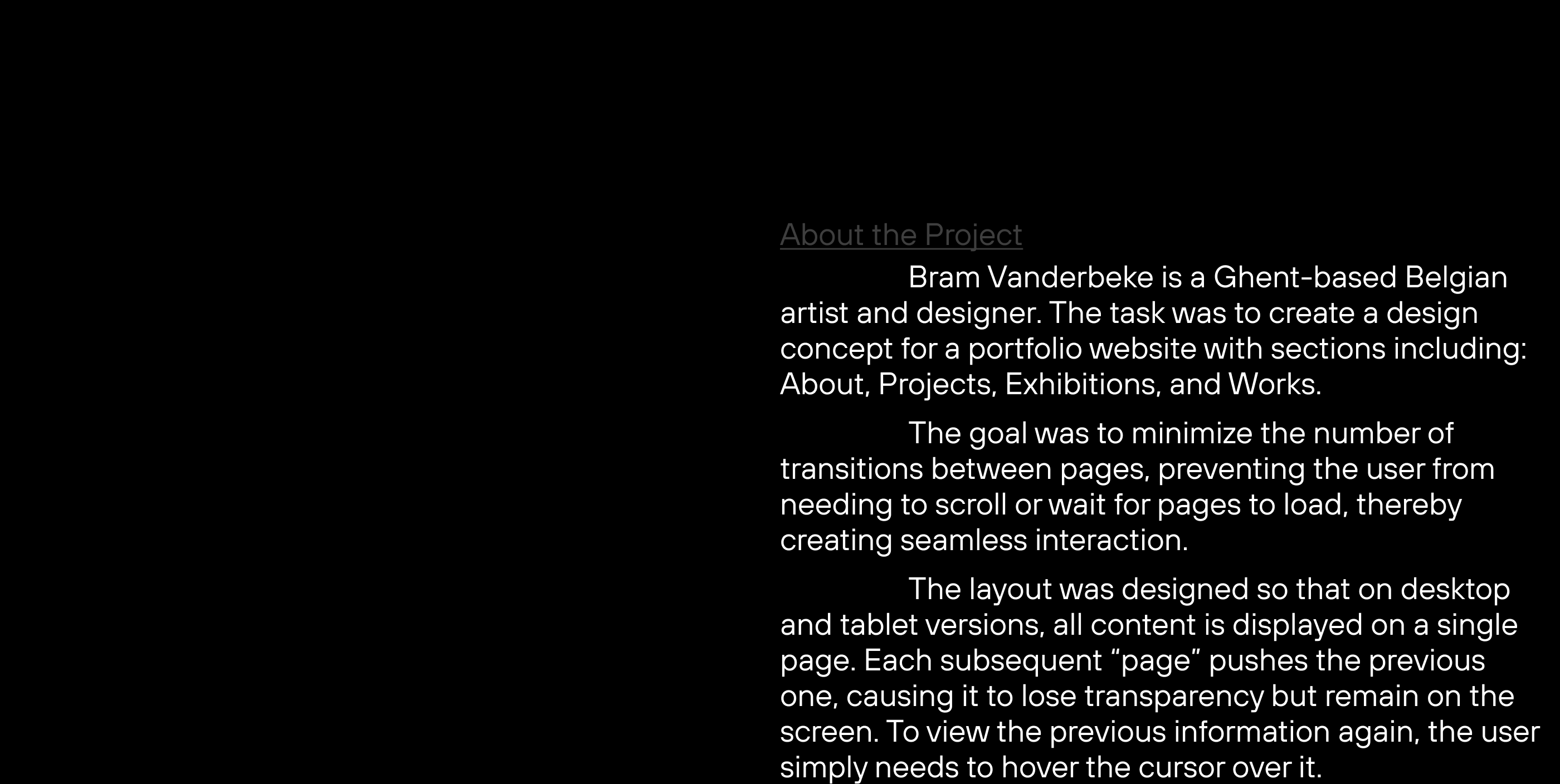 Bram Vanderbeke Portfolio — Изображение №2 — Интерфейсы, Анимация на Dprofile