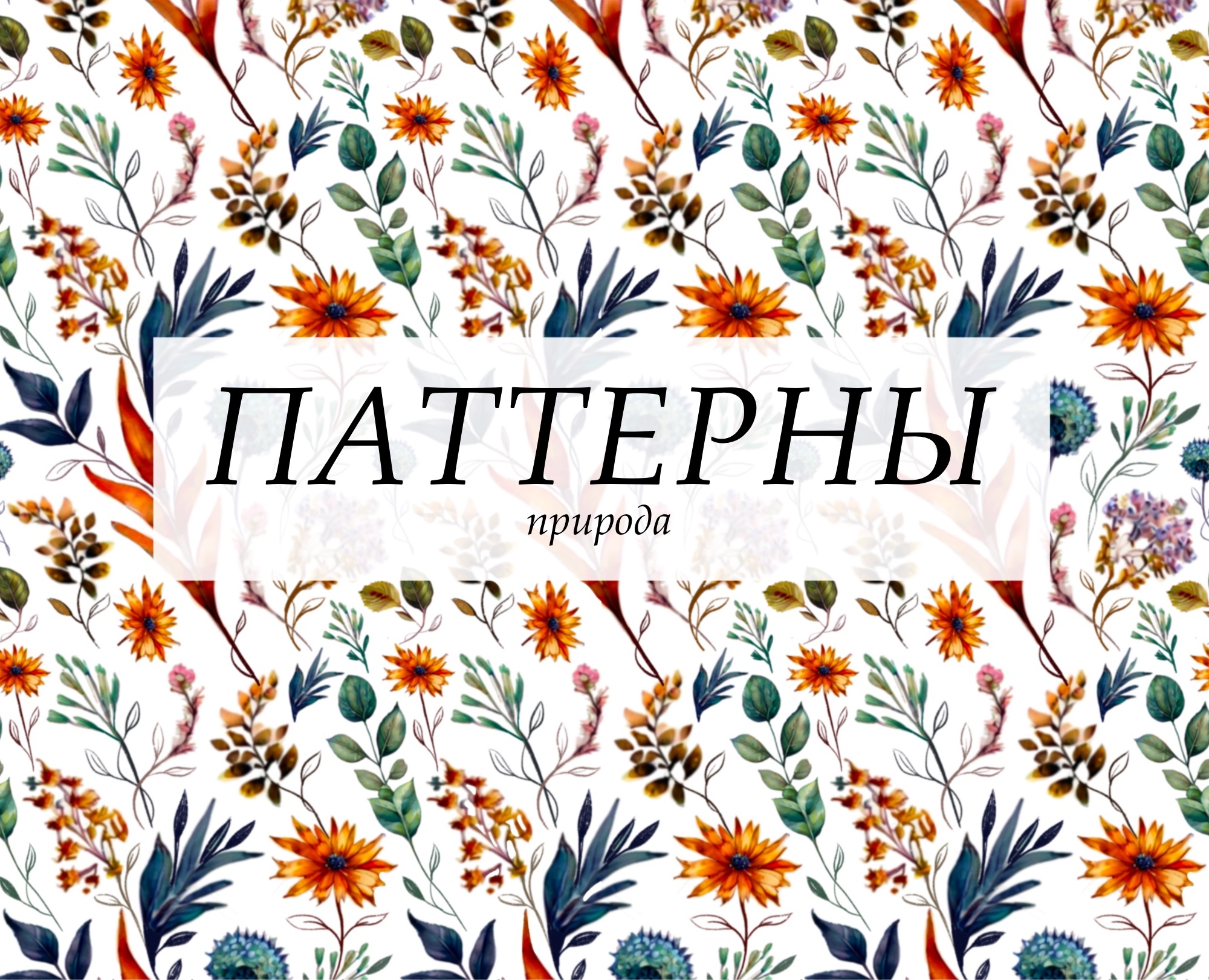 Паттерны «Природа» — Иллюстрация, Графика на Dprofile