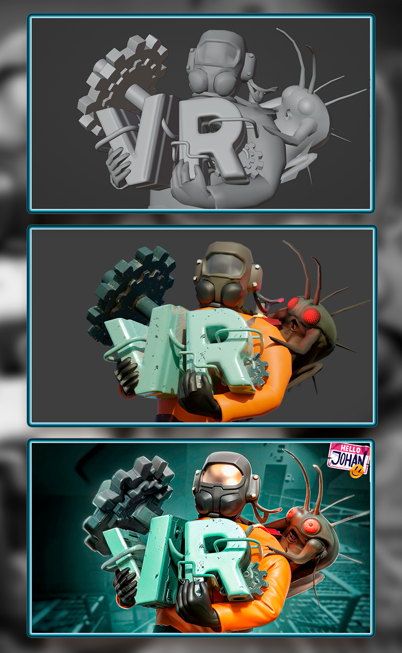 Превью для Ютуба в 3D — Изображение №11 — Интерфейсы, Графика на Dprofile