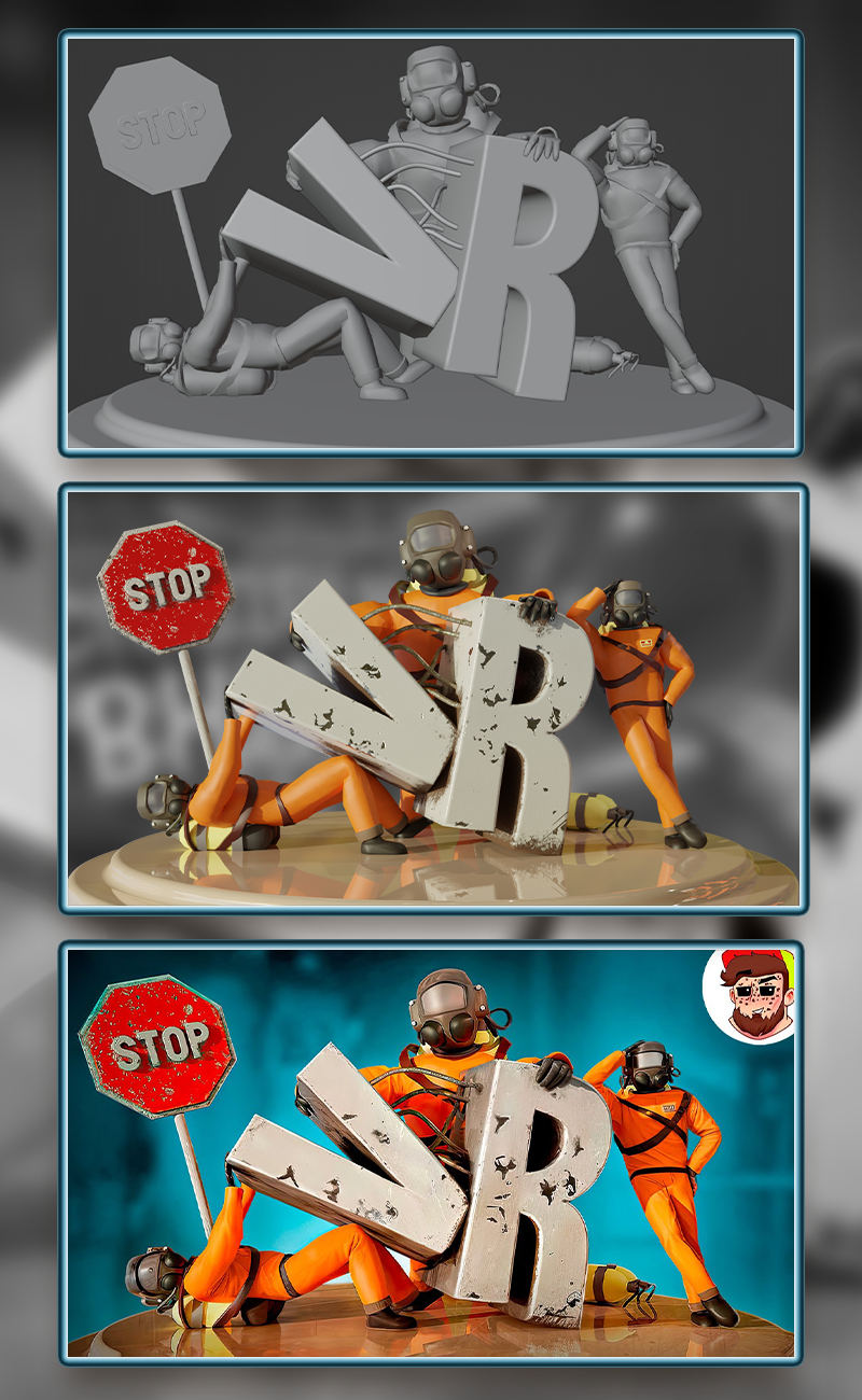 Превью для Ютуба в 3D — Изображение №12 — Интерфейсы, Графика на Dprofile