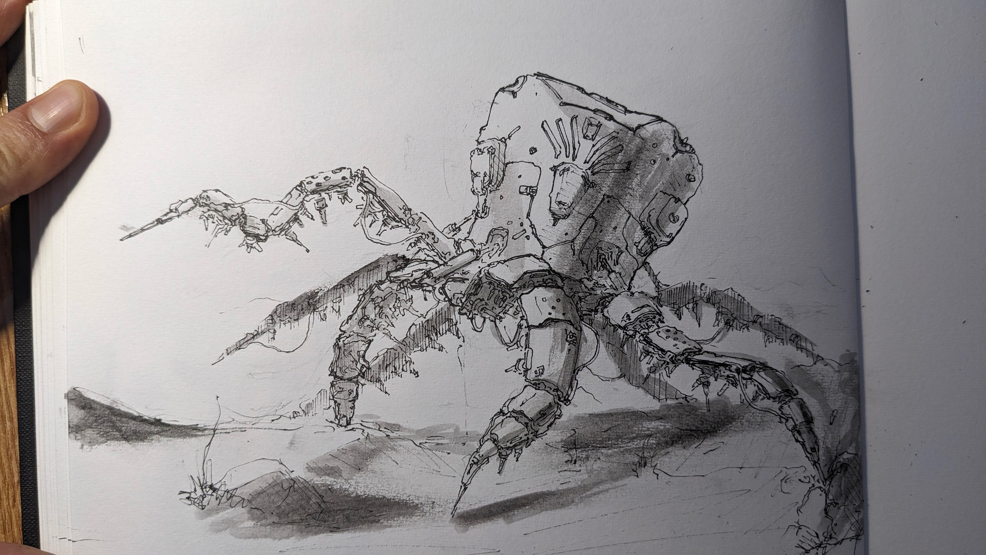 Sci-Fi Mecha Sketches — Изображение №5 — Иллюстрация, Графика на Dprofile