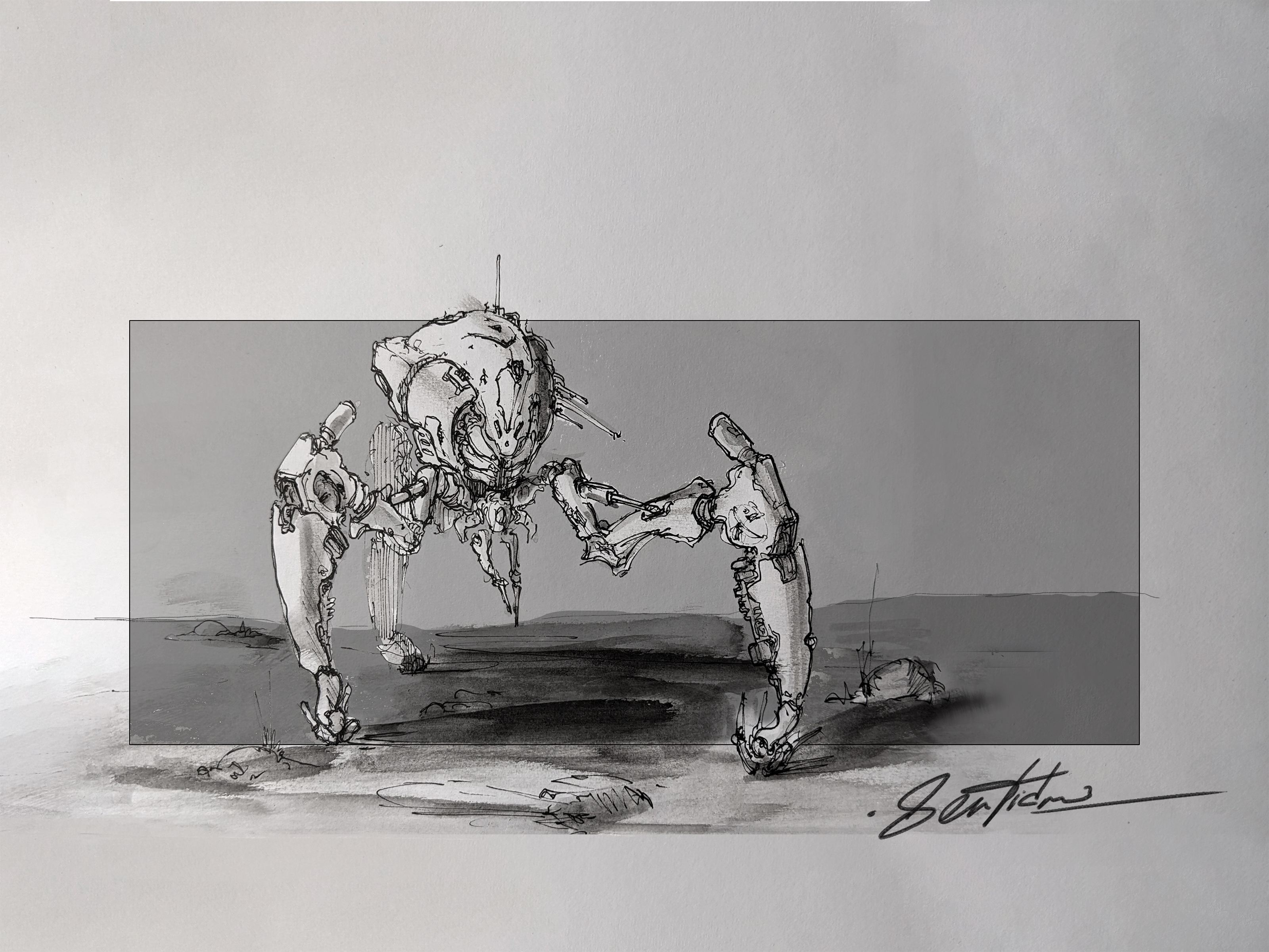 Sci-Fi Mecha Sketches — Изображение №4 — Иллюстрация, Графика на Dprofile