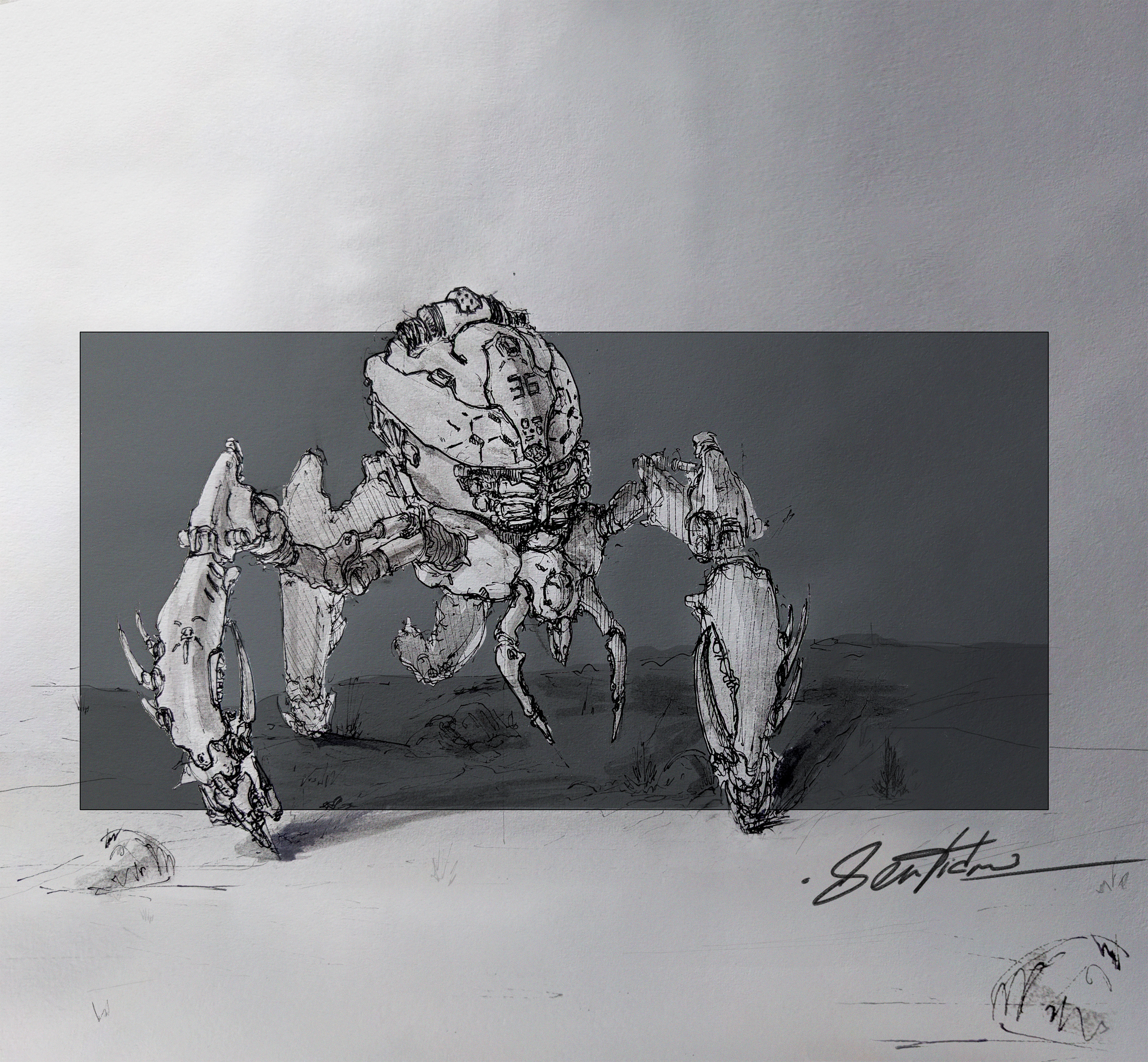 Sci-Fi Mecha Sketches — Изображение №3 — Иллюстрация, Графика на Dprofile