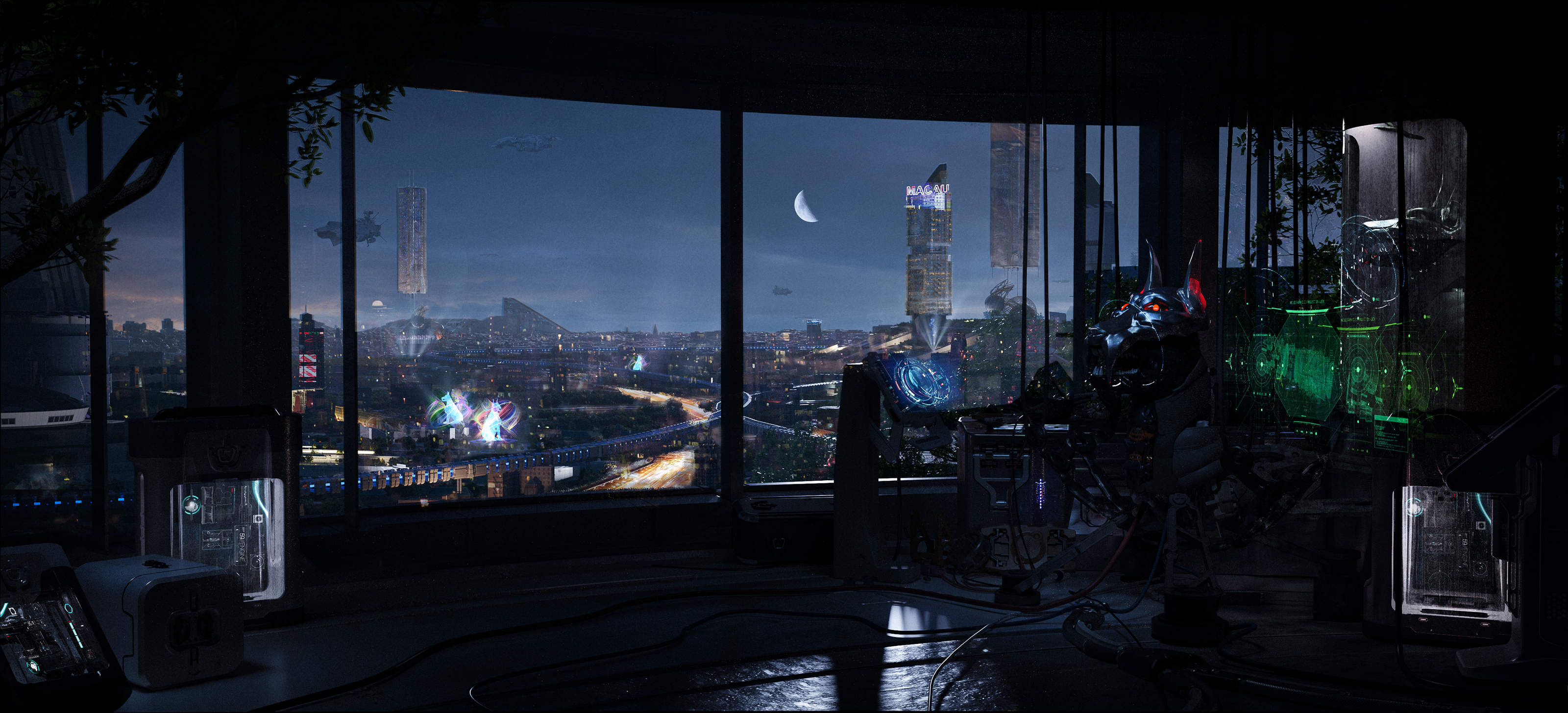 "Dusk" Sci-Fi Иллюстрация — Изображение №2 — Иллюстрация, 3D на Dprofile