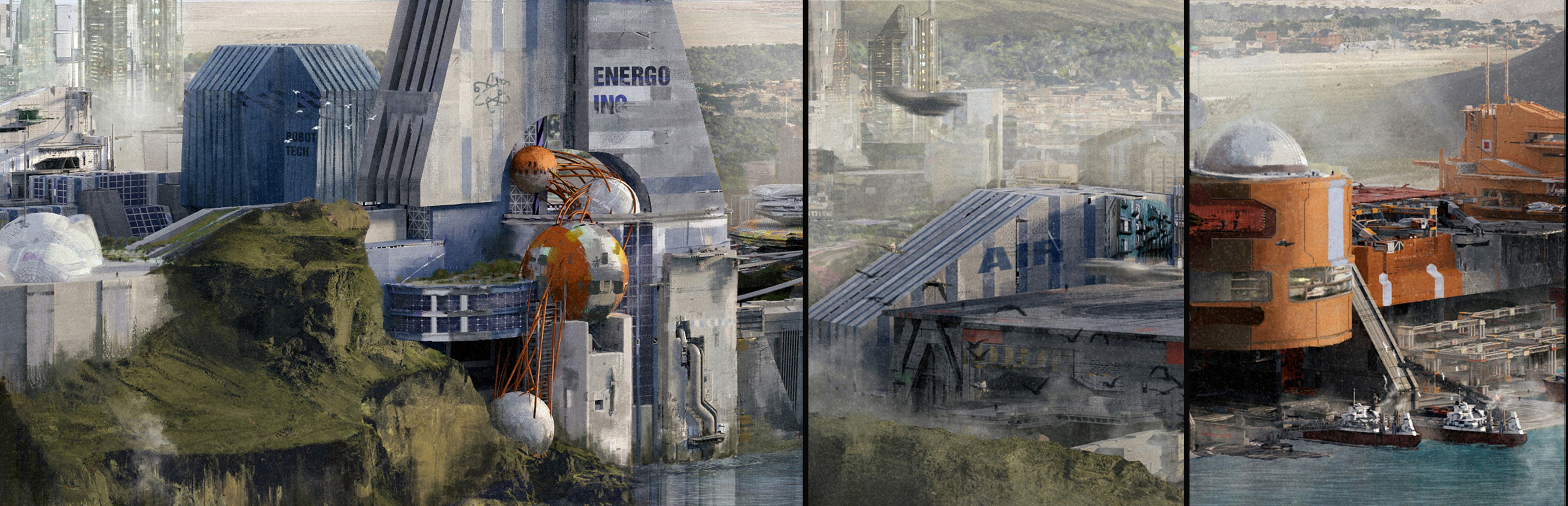 Проект города для игры NEW EDEN. — Изображение №4 — Иллюстрация, 3D на Dprofile