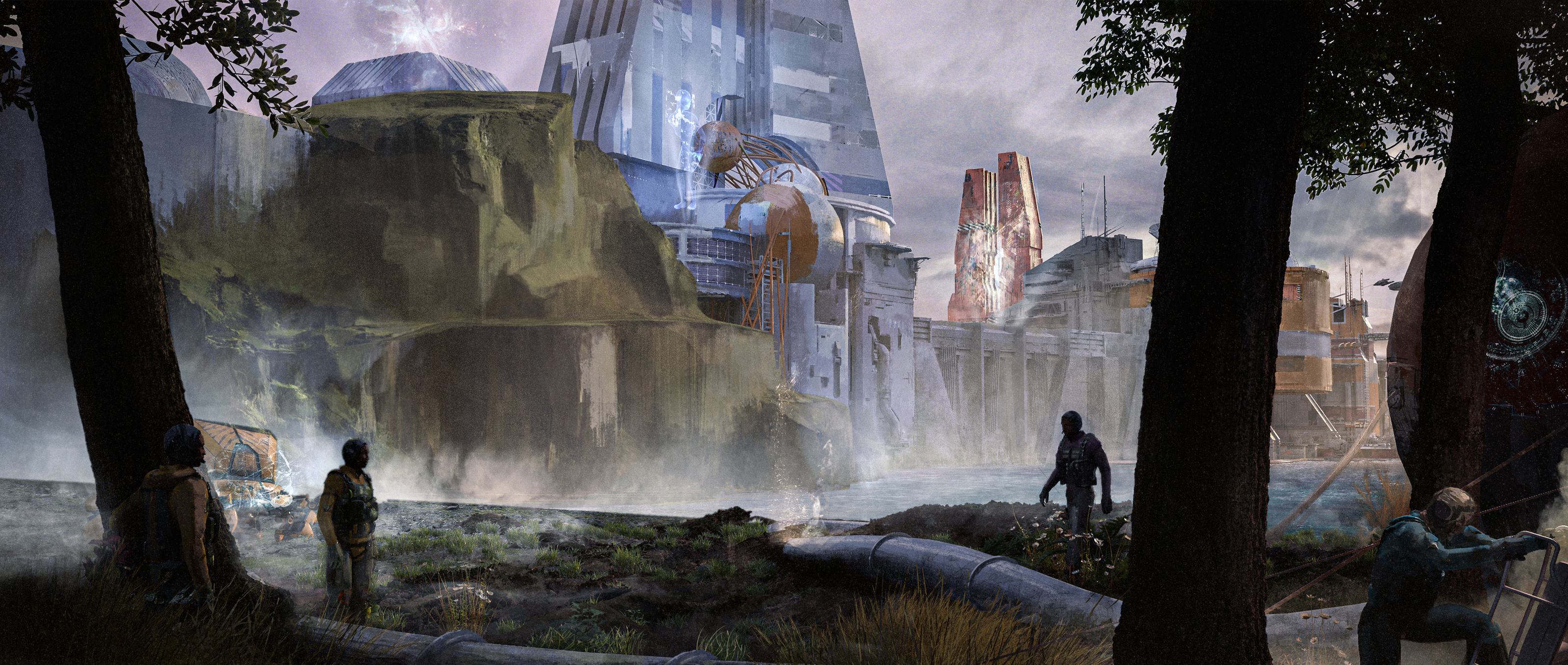 Проект города для игры NEW EDEN. — Изображение №6 — Иллюстрация, 3D на Dprofile