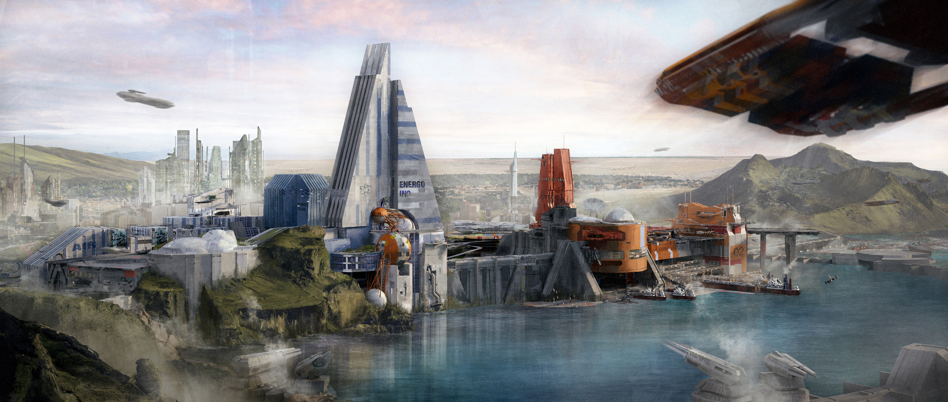 Проект города для игры NEW EDEN. — Изображение №3 — Иллюстрация, 3D на Dprofile