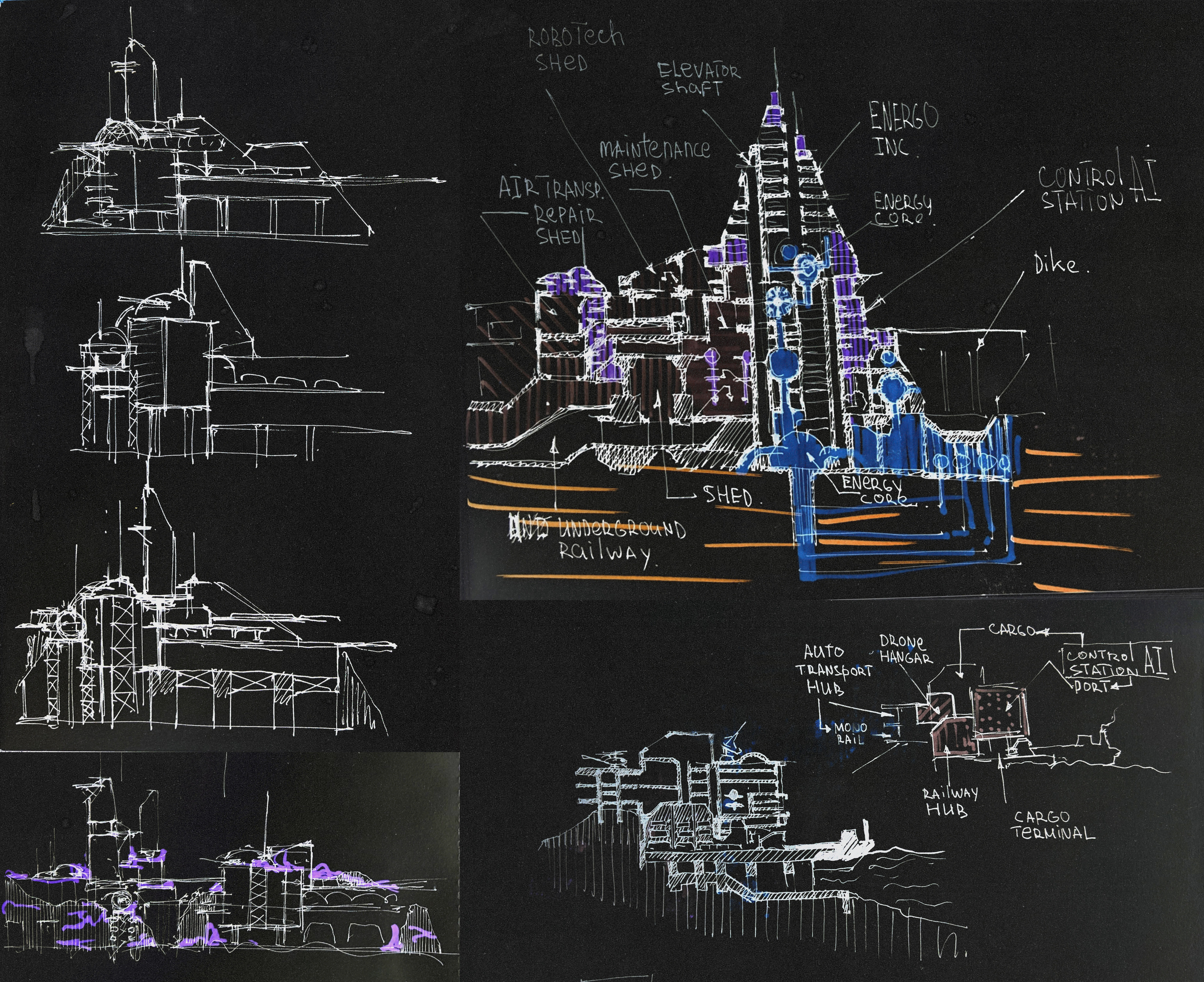 Проект города для игры NEW EDEN. — Изображение №29 — Иллюстрация, 3D на Dprofile