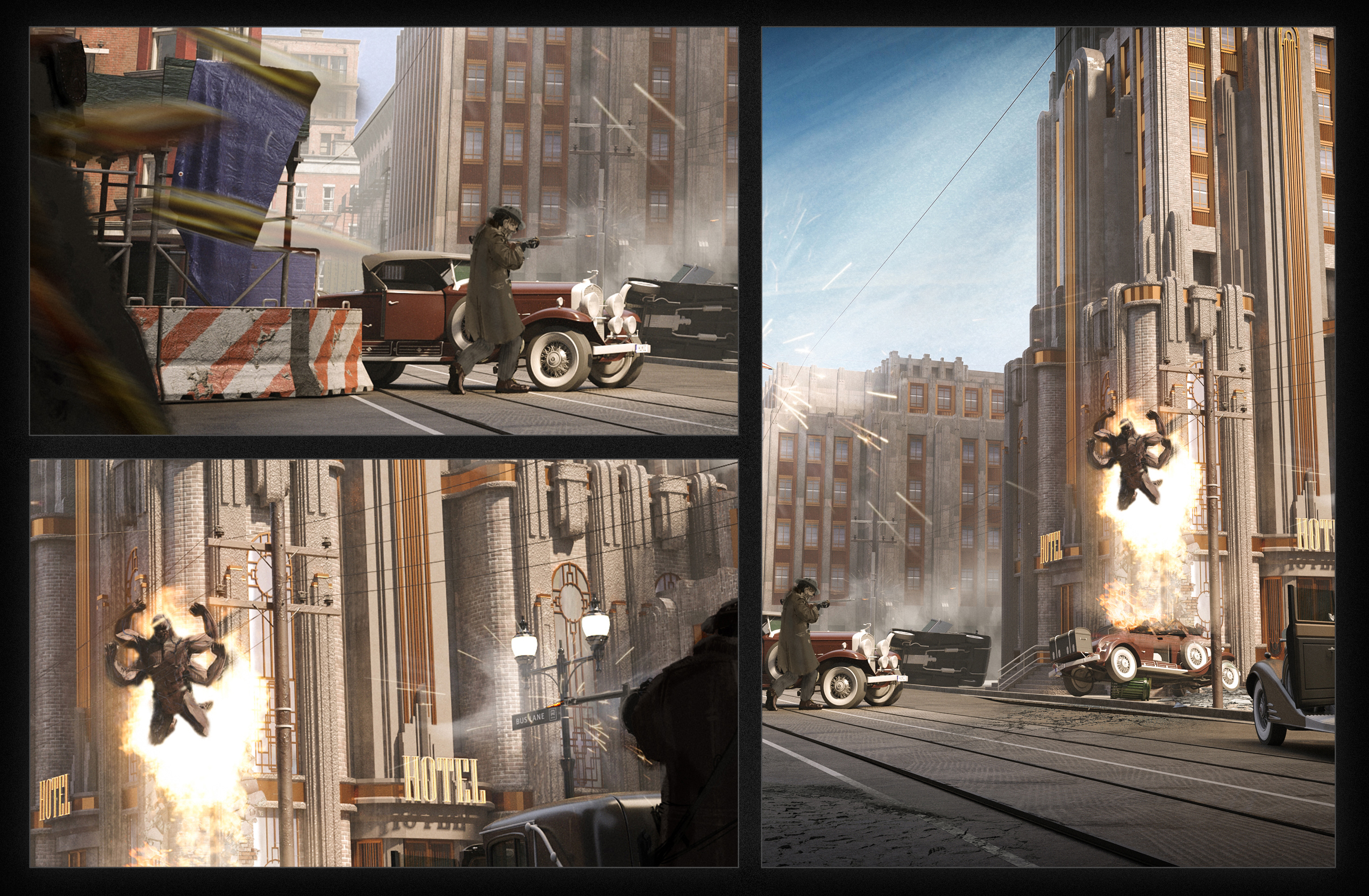 "1920" Keyframe concept art — Изображение №3 — Иллюстрация, 3D на Dprofile