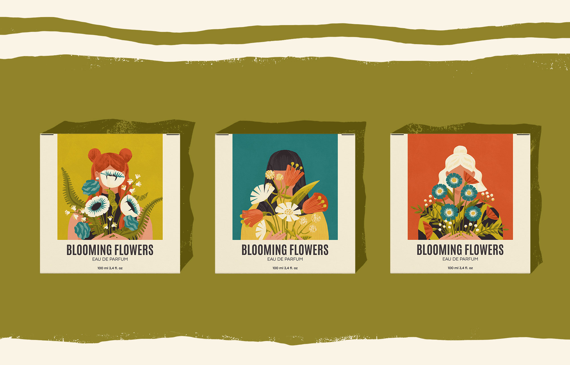 Blooming flowers — Изображение №2 — Брендинг, Иллюстрация на Dprofile