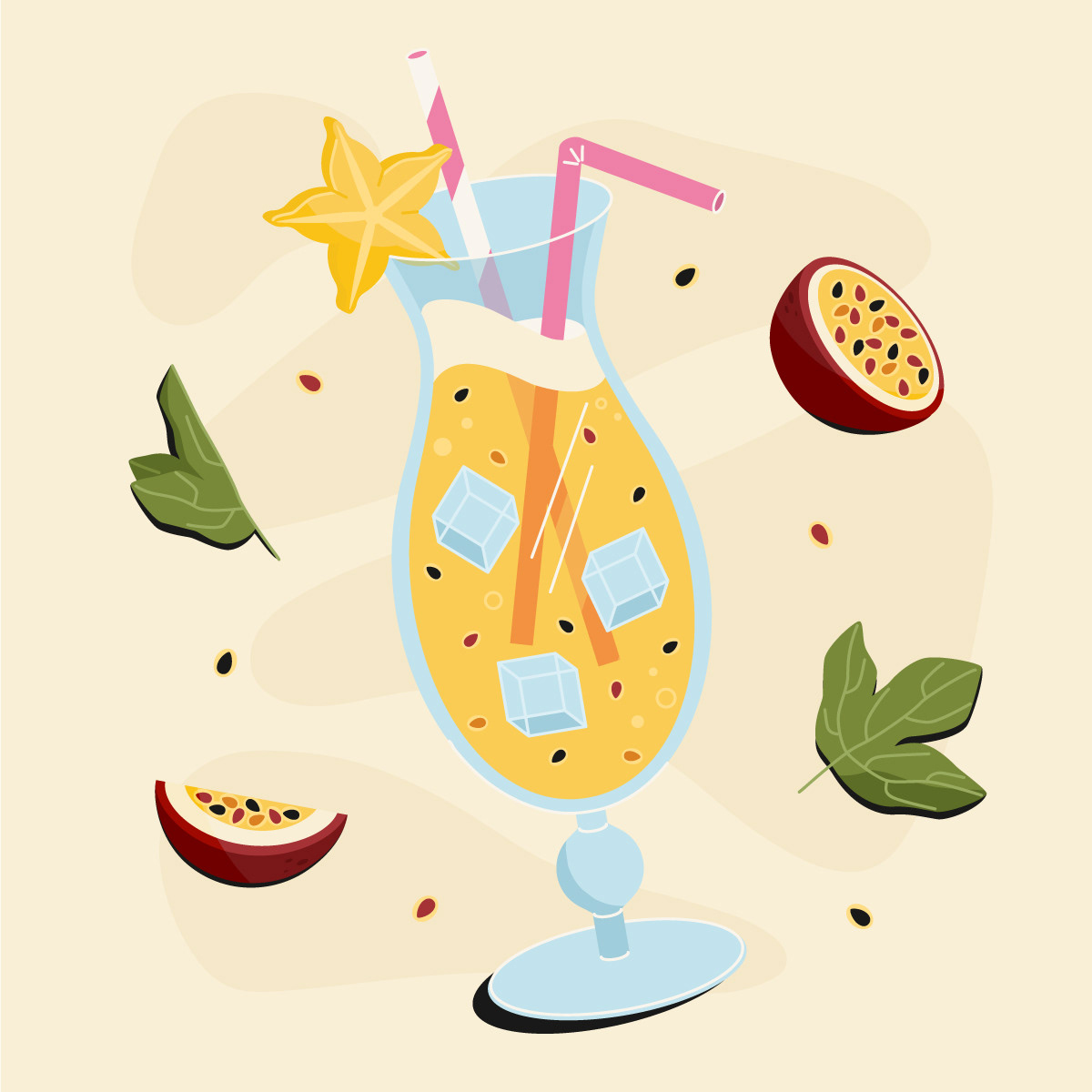 Summer cocktails — Изображение №6 — Иллюстрация, Графика на Dprofile