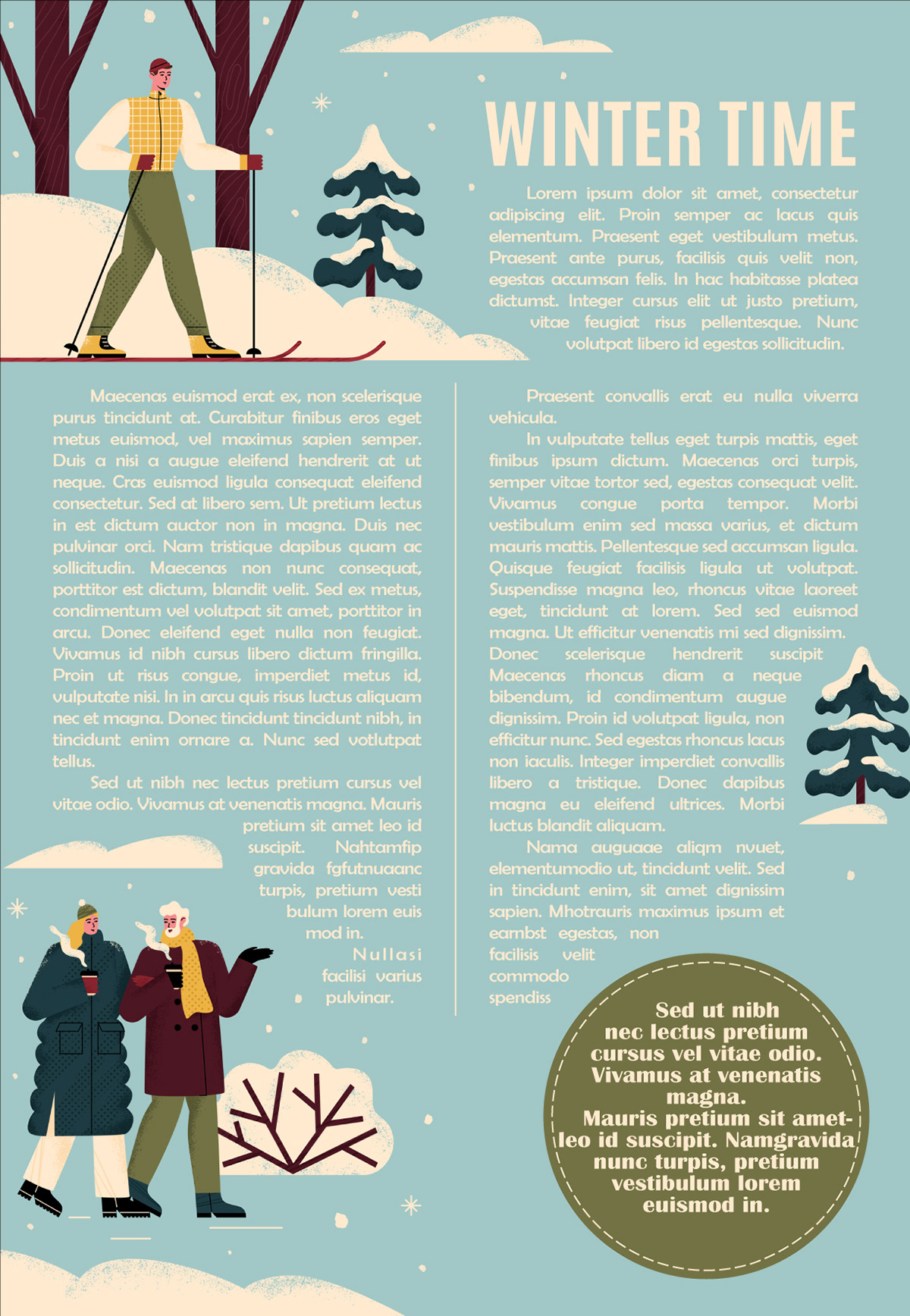 Winter time. Editorial illustrations — Изображение №6 — Иллюстрация, Графика на Dprofile