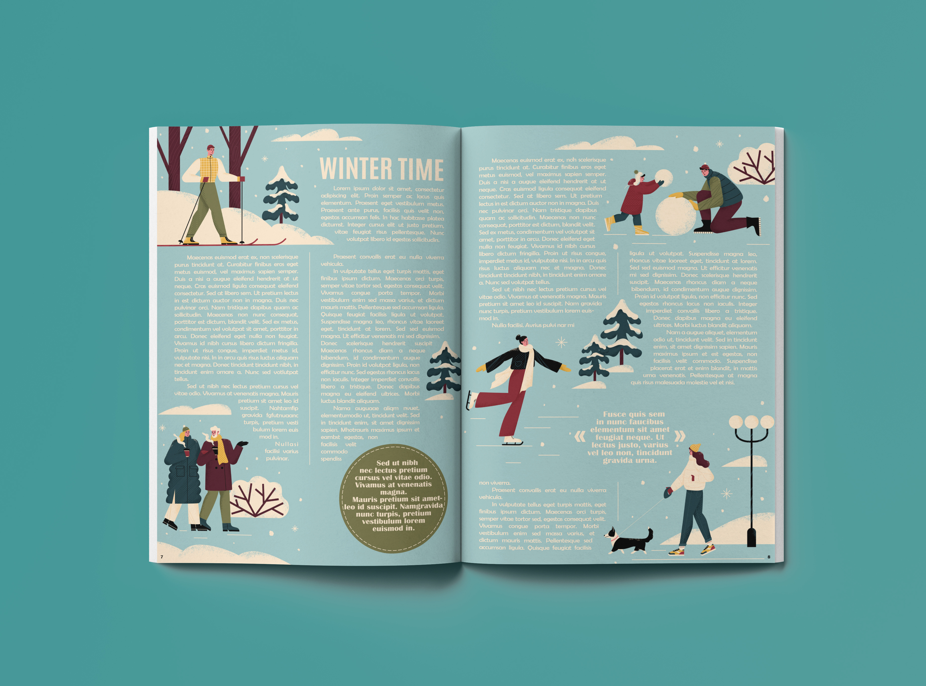 Winter time. Editorial illustrations — Изображение №5 — Иллюстрация, Графика на Dprofile